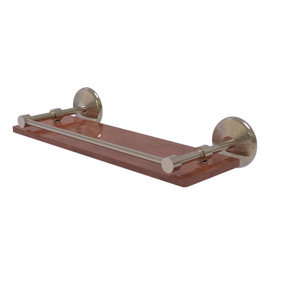 Allied Brass MC-1-16-GAL-IRW-PEW Monte Carlo Antique Pewter Wall mount Bathroom Shelf ( 16-in x 3-in x 5-in )