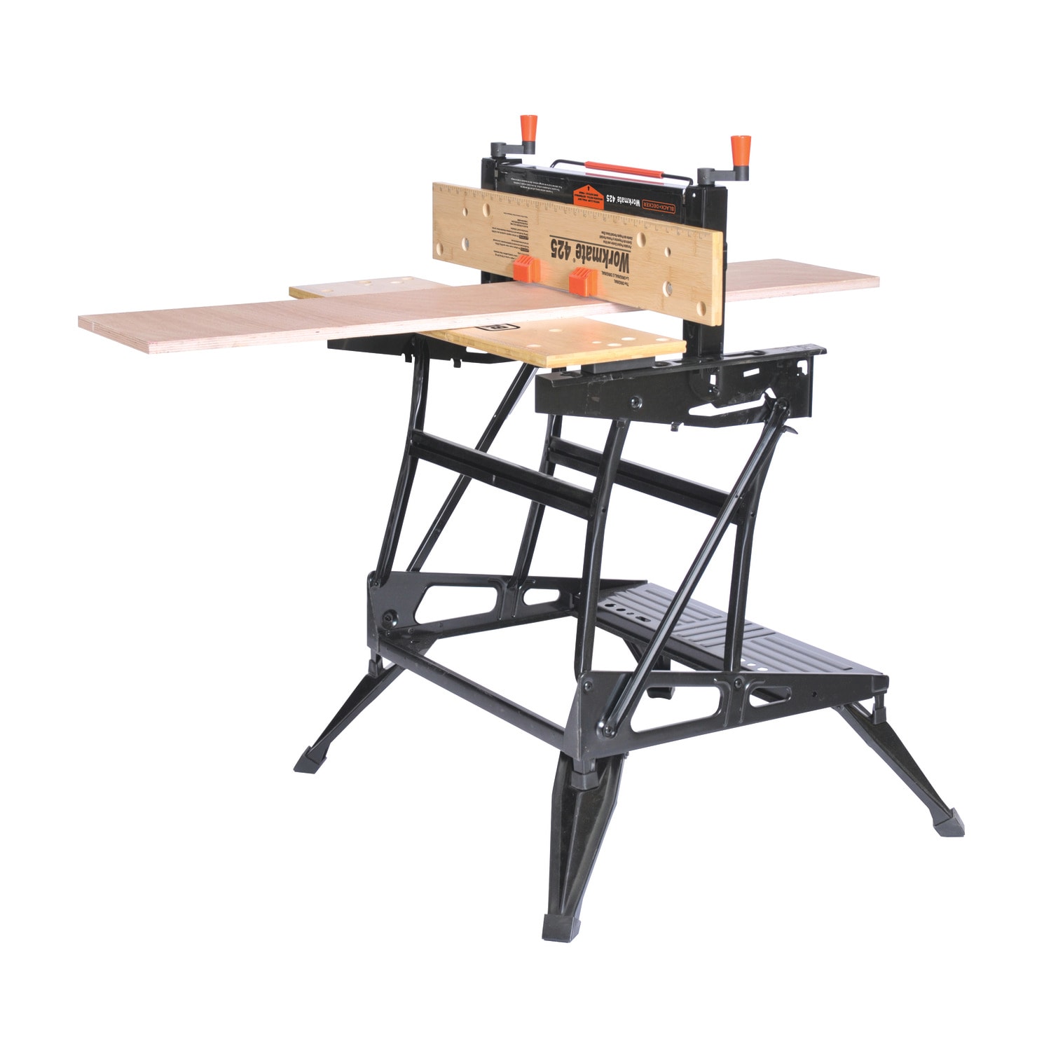 BLACK+DECKER 29-in L x 33.07-in H Black Wood Adjustable Height Portable Work  Bench in the Work Benches & Tops department at