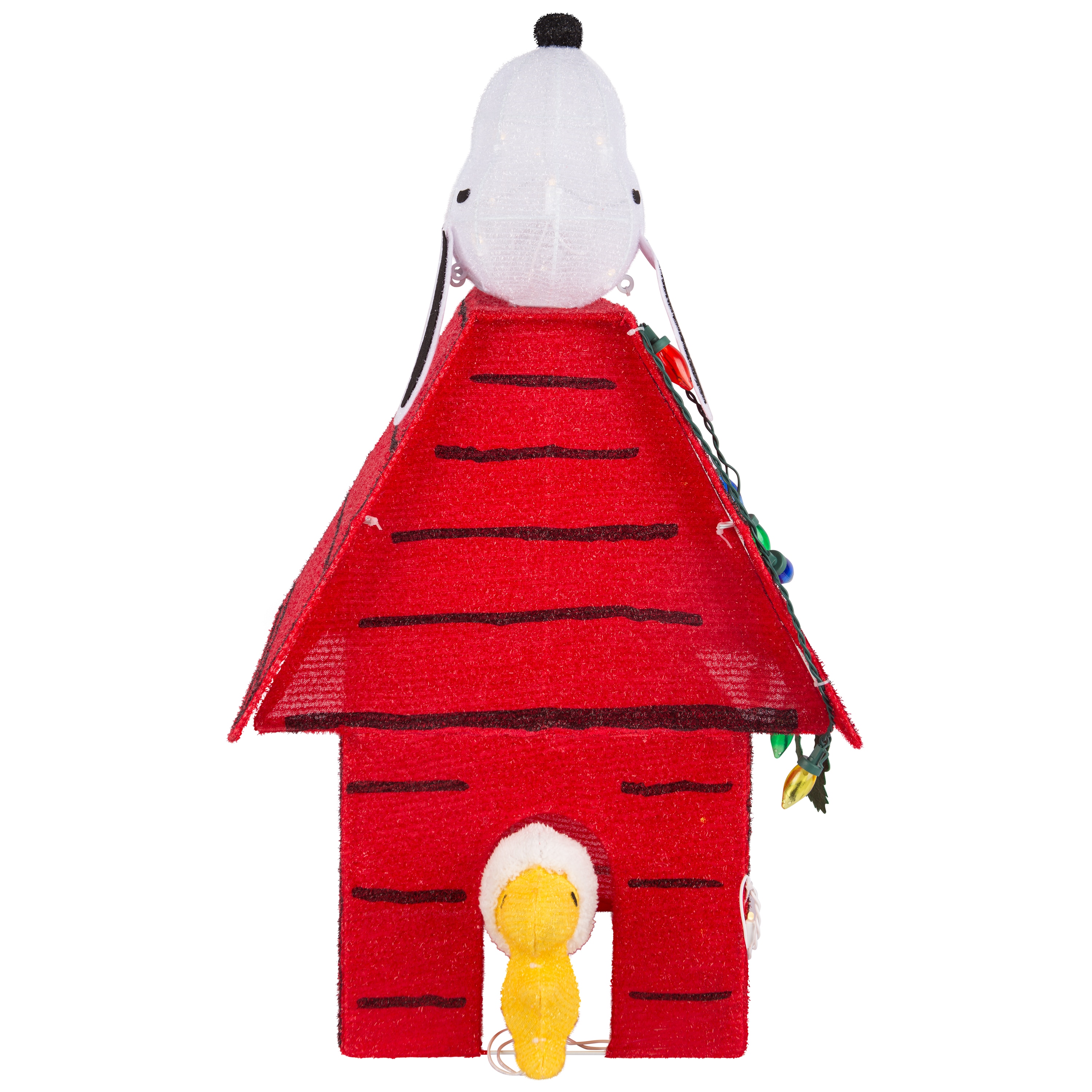 Christmas Peanuts Snoopy and buy Woodstock On Lighted LED Dog House 1486463