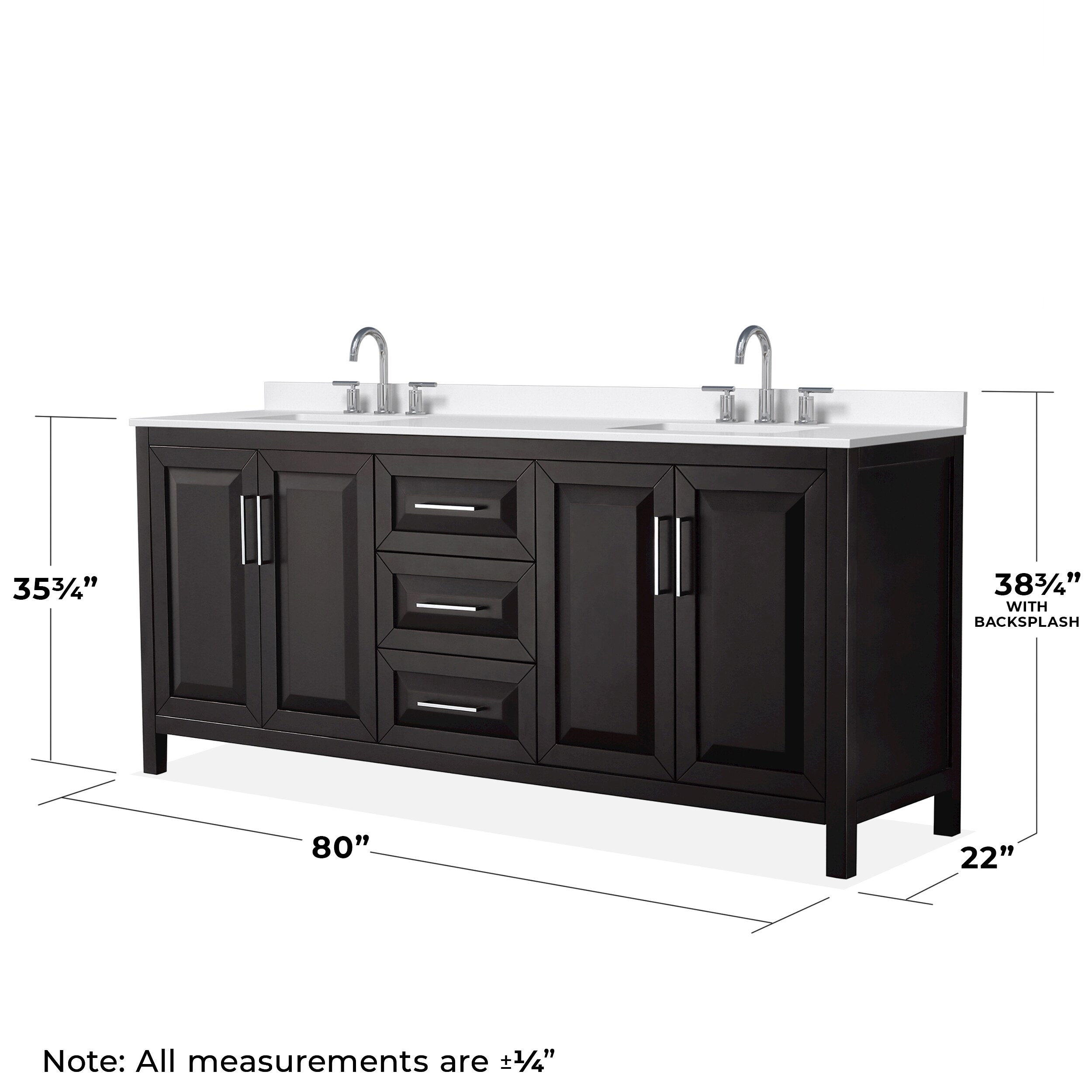 Wyndham Collection WCV252580DDEWQUS3MXX Bath-Vanity-Combo - View #5