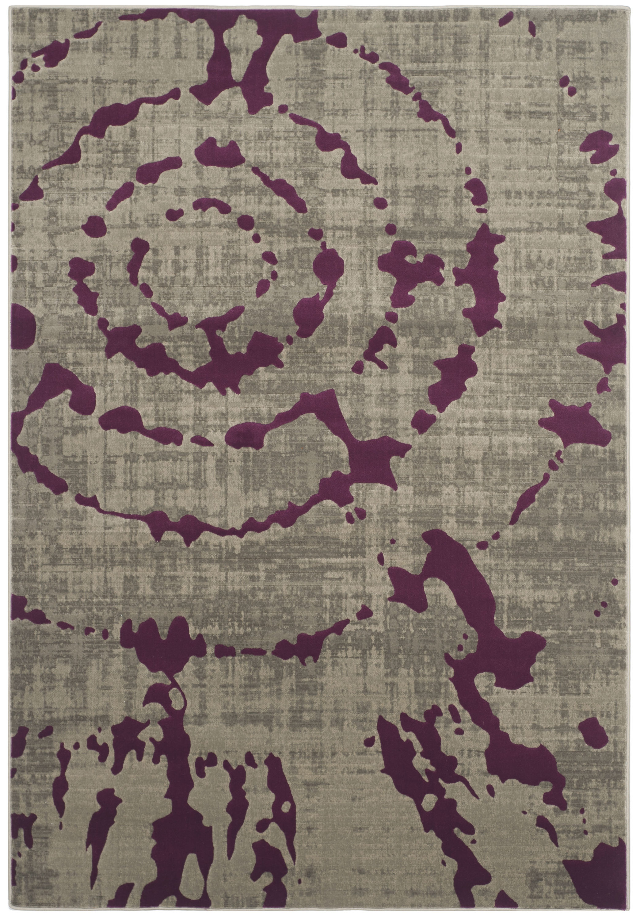 Safavieh PRL7735B-5 Porcello Christa 5 x 8 (ft) Loomed Polypropylene Gray/Purple Rectangular Indoor Abstract Area rug