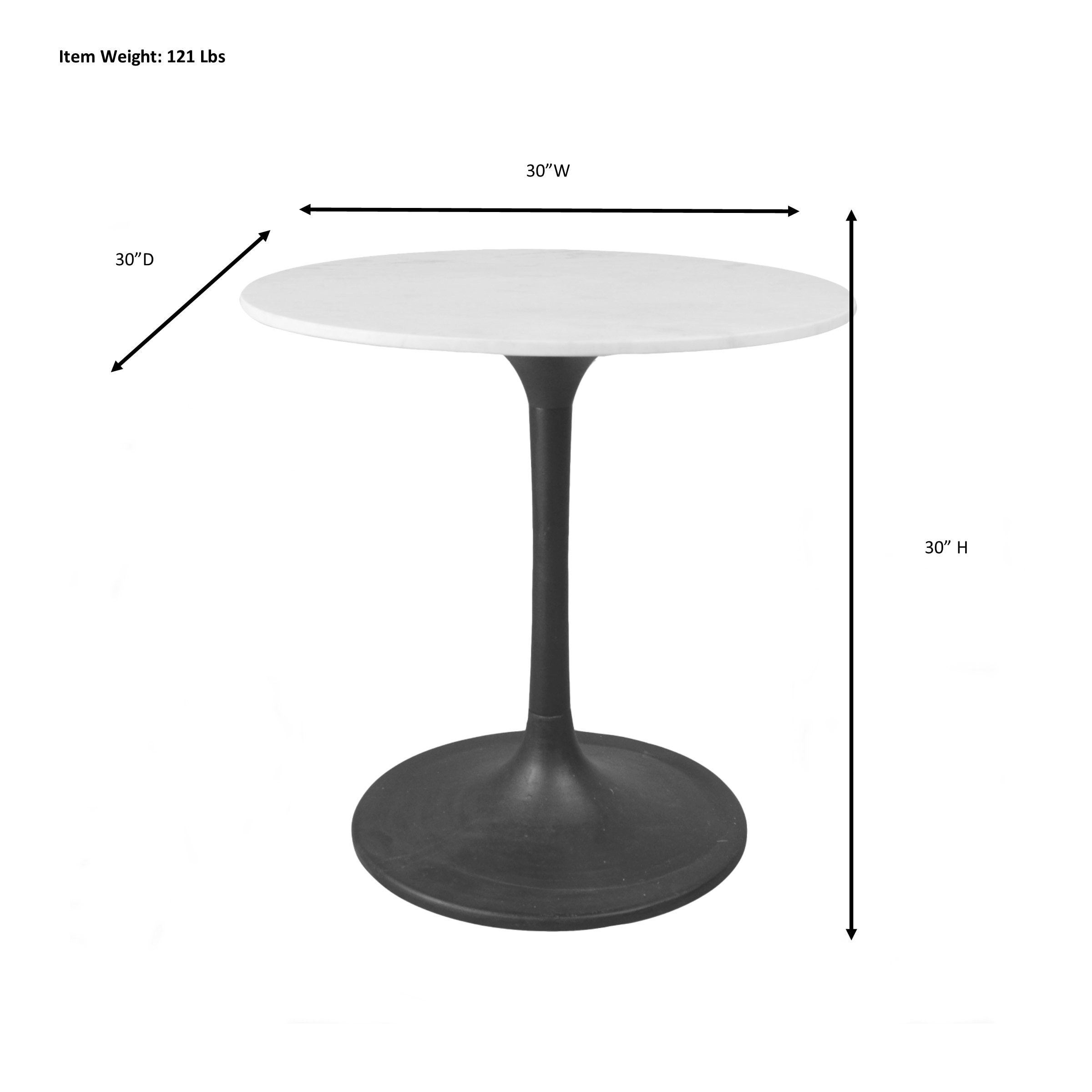 Carolina Cottage MT3030-T-BLK Dining-Tables - View #3