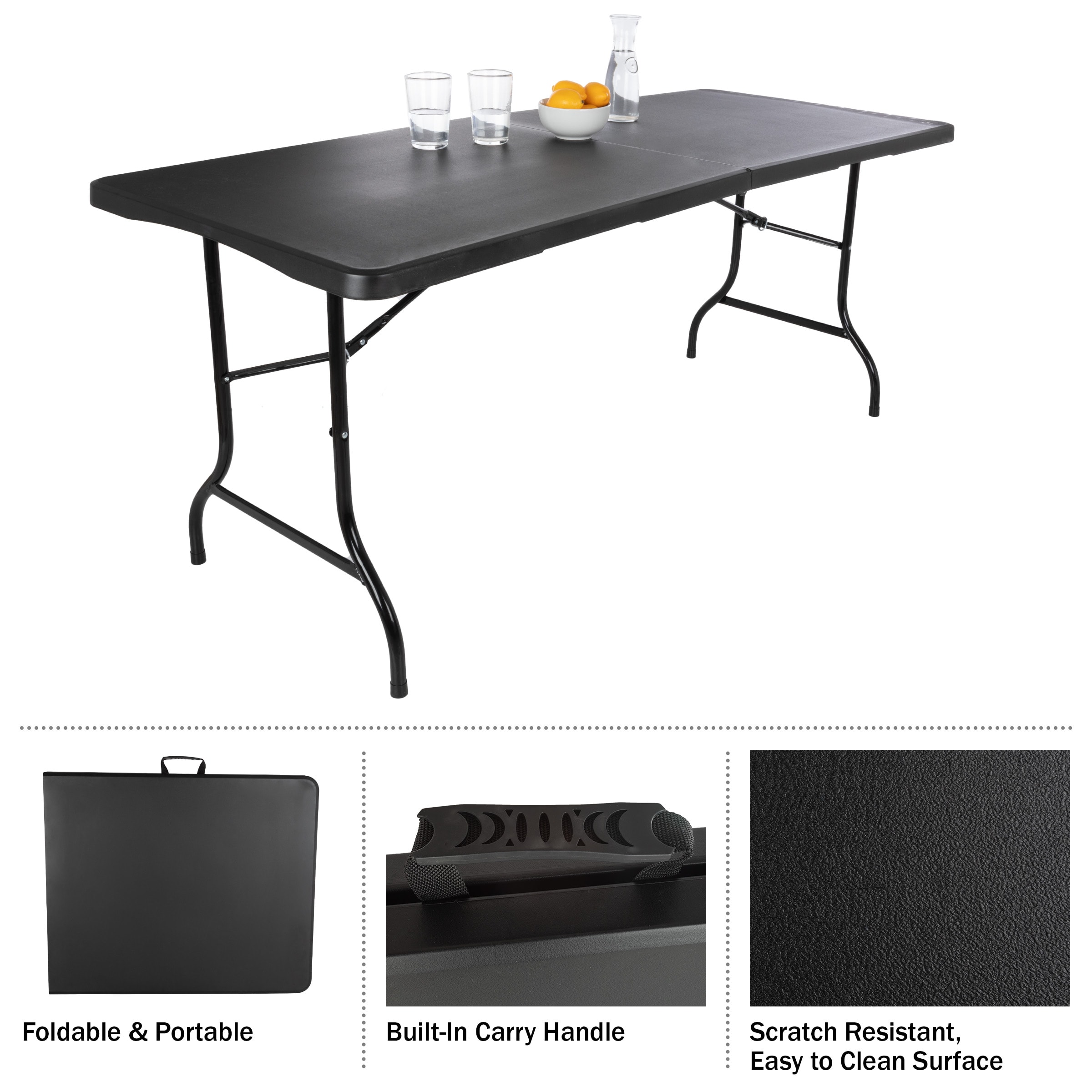 Hastings Home 80-OUTFT-6 Folding-Tables - View #5