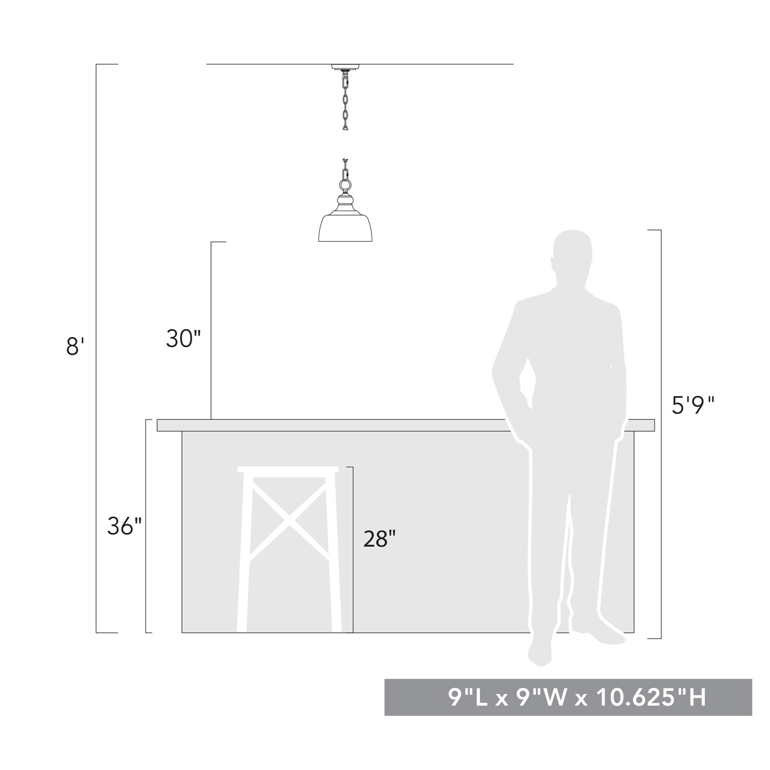 Golden Lighting 0316-M1L MBG Pendant-Lights - View #6