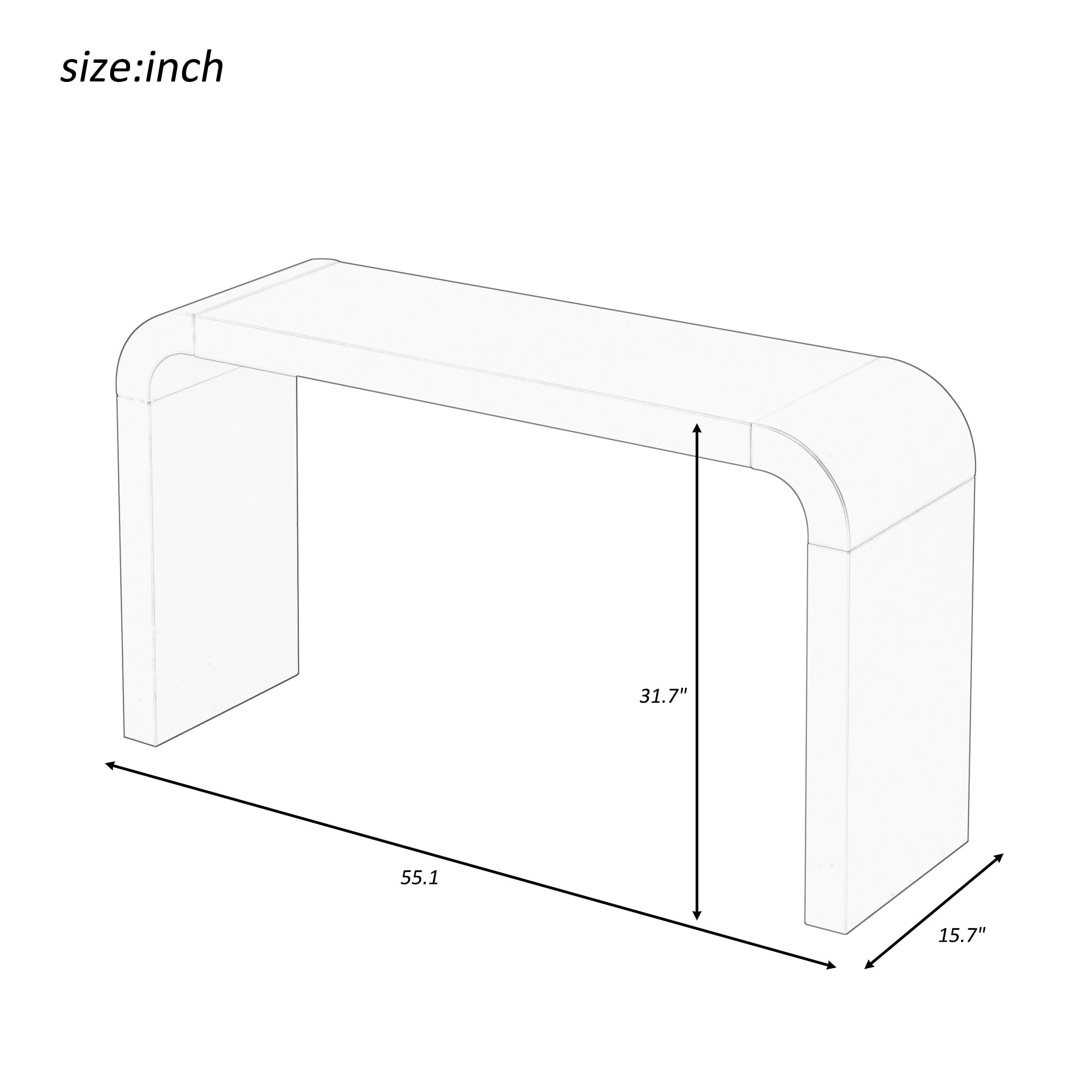 ModernLuxe N711P213374V Console-Sofa-Tables - View #7
