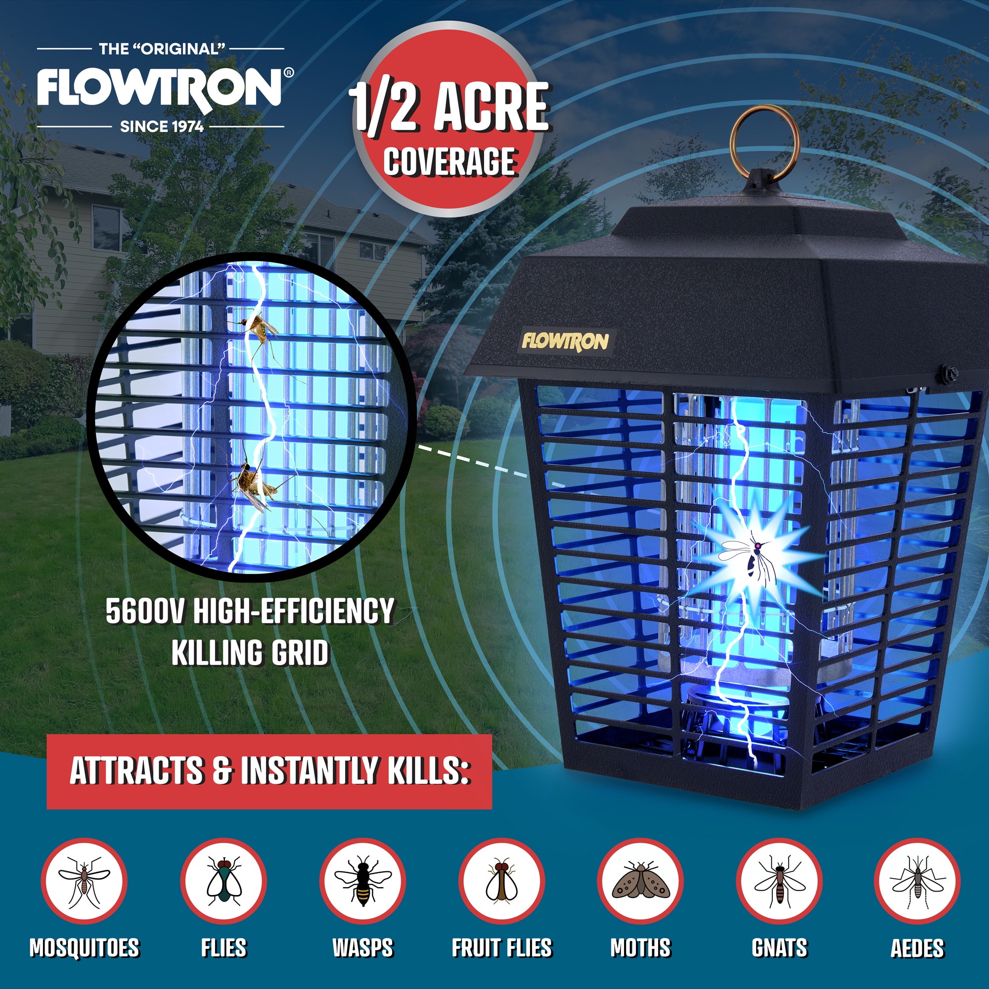 Flowtron Bug Zapper Outdoor Insect Trap FLWBK15D at Lowes.com