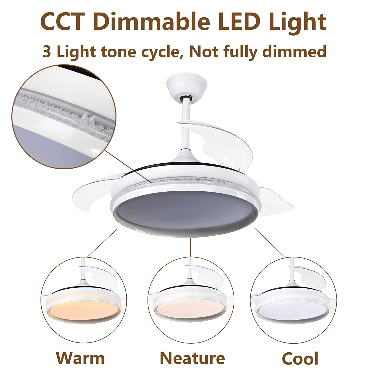 Bella Depot BD4251-W Ceiling-Fans - View #4