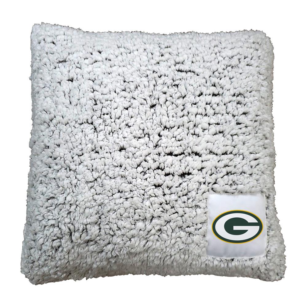 Logo Brands Green Bay Packers Frosty Pillow 16-in x 16-in Oatmeal Sherpa  Indoor Decorative Pillow at