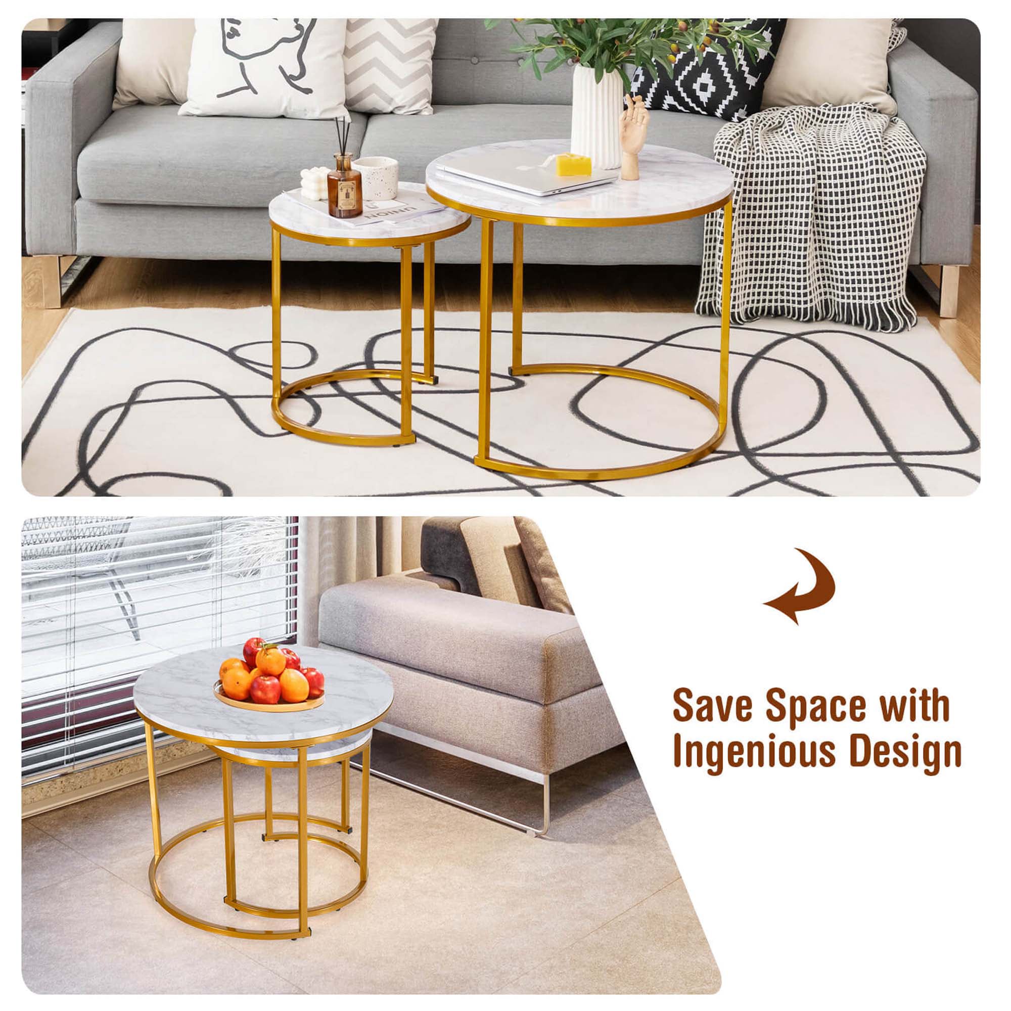 Costway HCST03676 Coffee-Tables - View #4