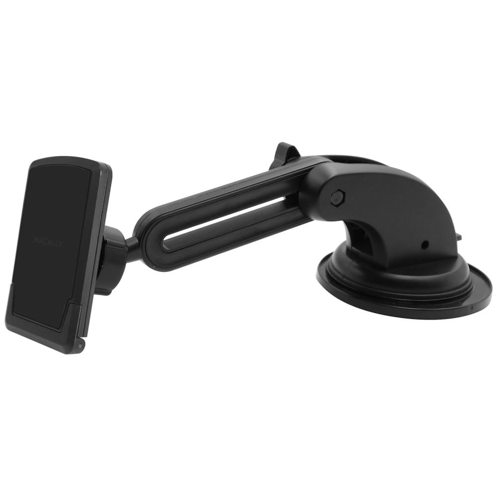 Universal Magnetic Car Phone Mount with Telescopic Arm for iPhone 11,  Galaxy S10, Google Nexus | Strong Suction Cup