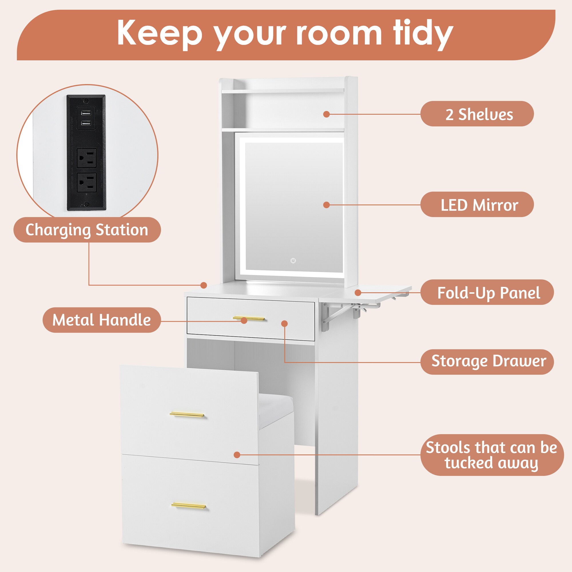 Bybafun YC2500011 Bedroom-Vanities - View #8