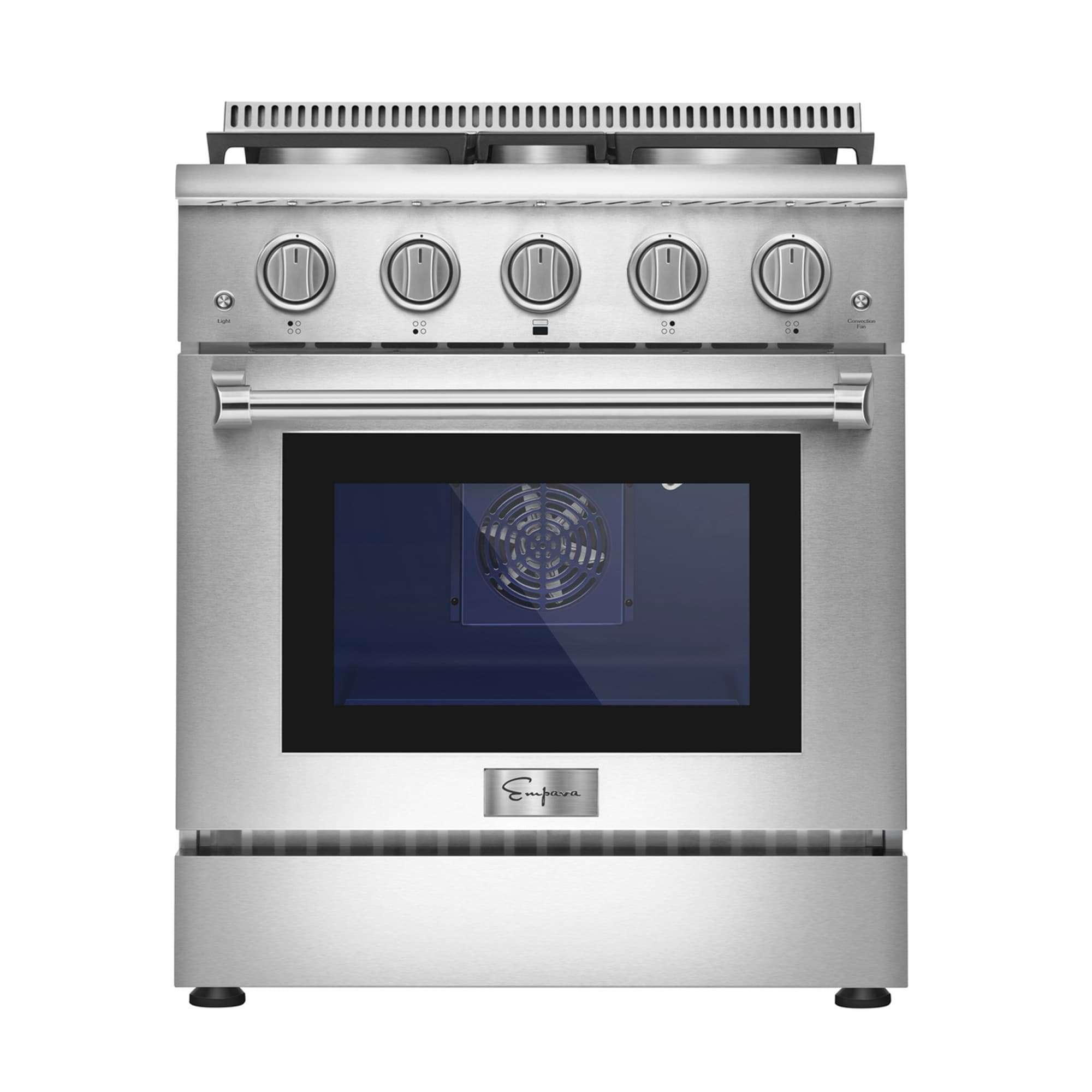 Empava EPA-GR03-30 30-in 4 burners 4.2-cu ft Convection Oven Slide-In Natural Gas Range ( Stainless steel )