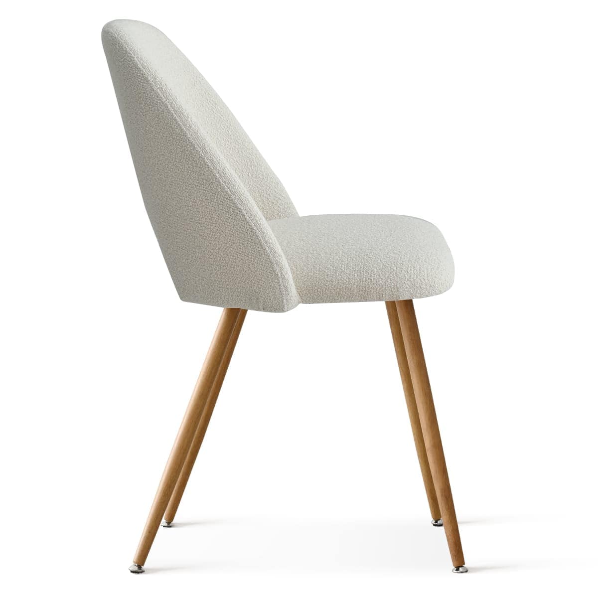 Maison Boucle EDWIN-CHR-BO-BEIGE-2 Dining-Chairs - View #5