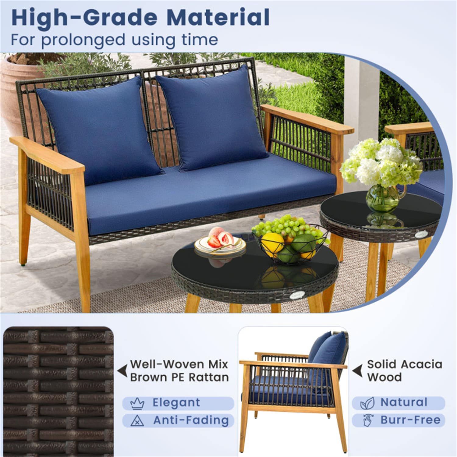 BABOOM BOM-222AAC-OR Patio-Conversation-Sets - View #7