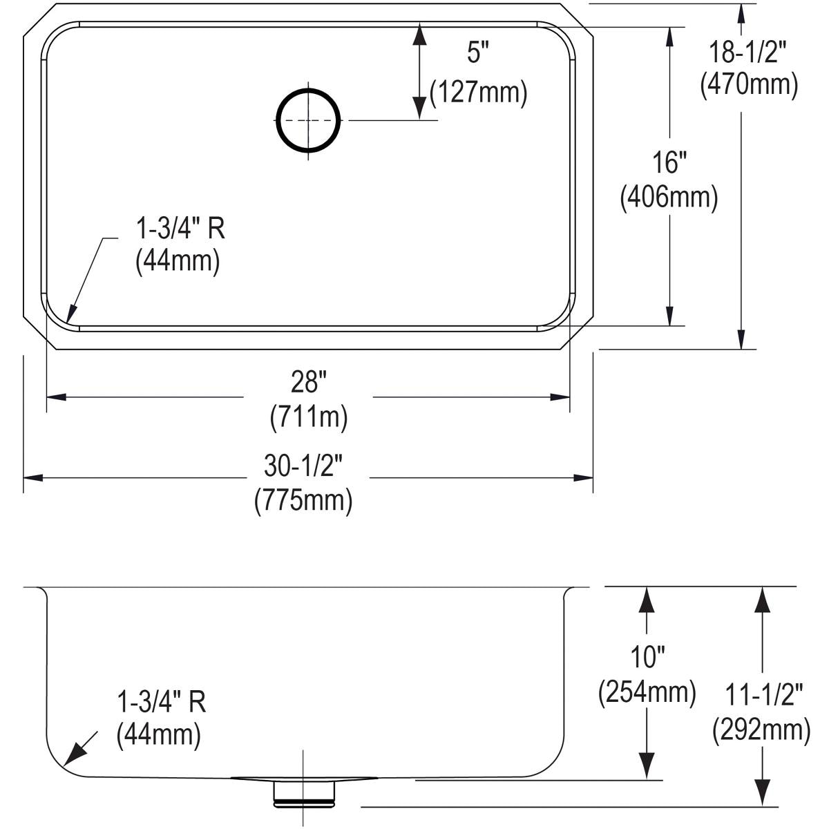 Elkay ELUH281610PDBG Kitchen-Sinks - View #9