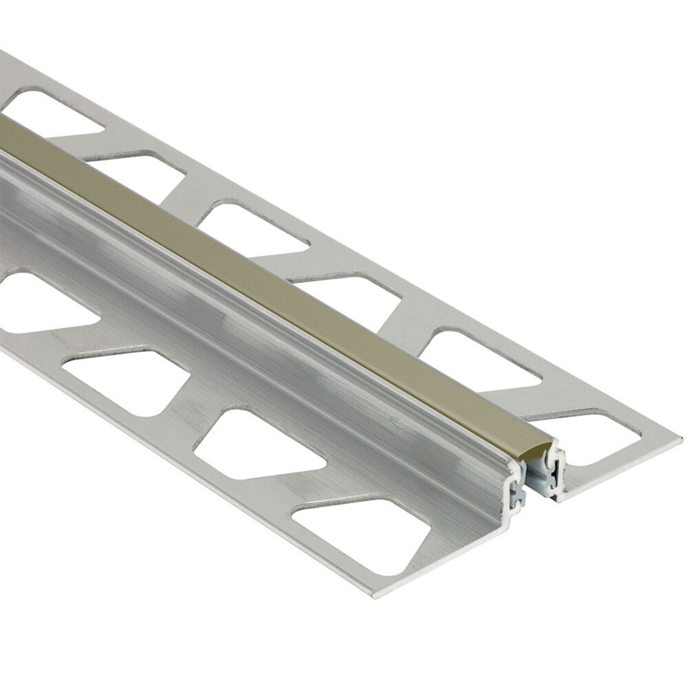 Schluter Systems AKWS140G Dilex-AKWS 0.531-in W x 98.5-in L Grey Aluminum Movement joint Tile Edge Trim