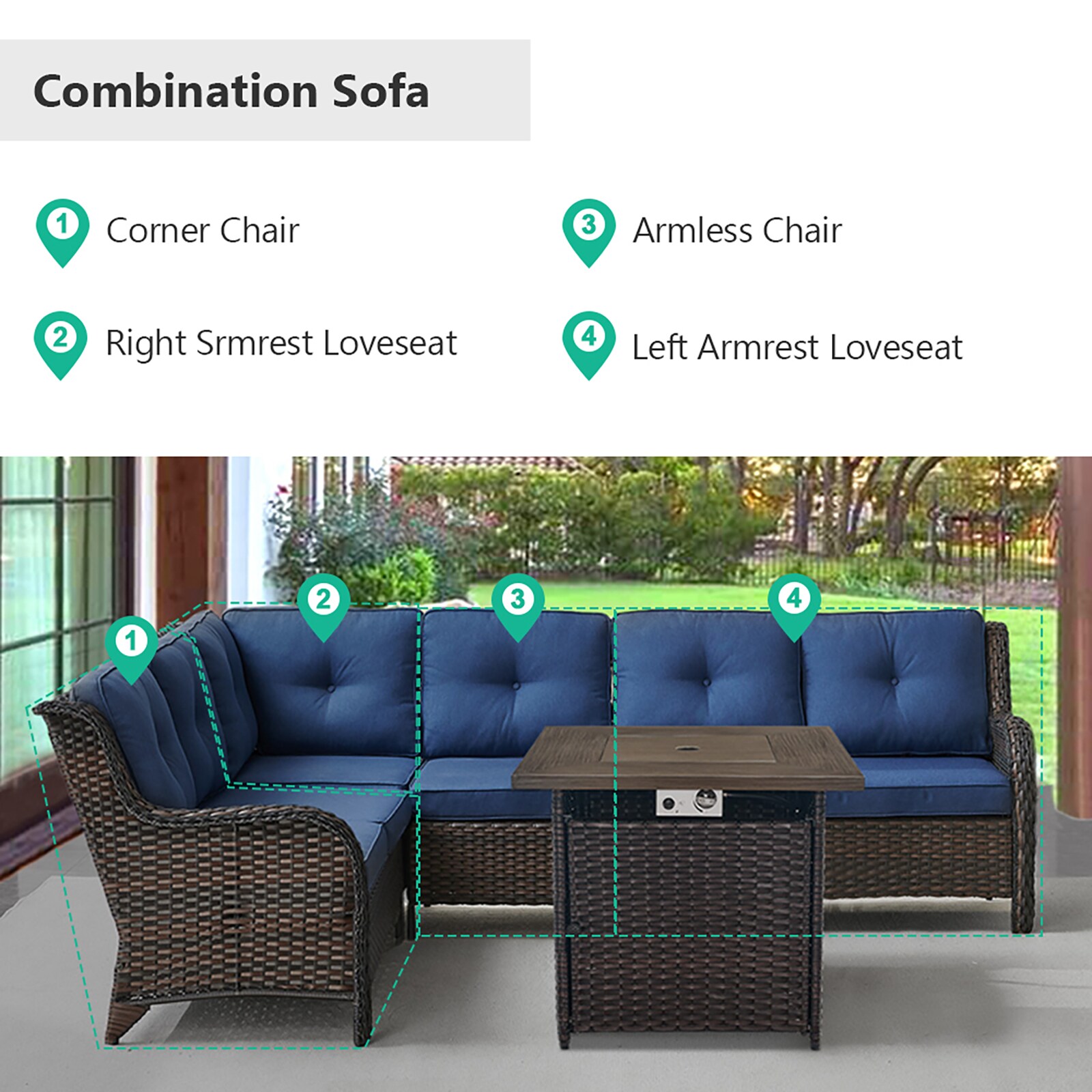 Rilyson FS2314054056058098-1 Patio-Conversation-Sets - View #4