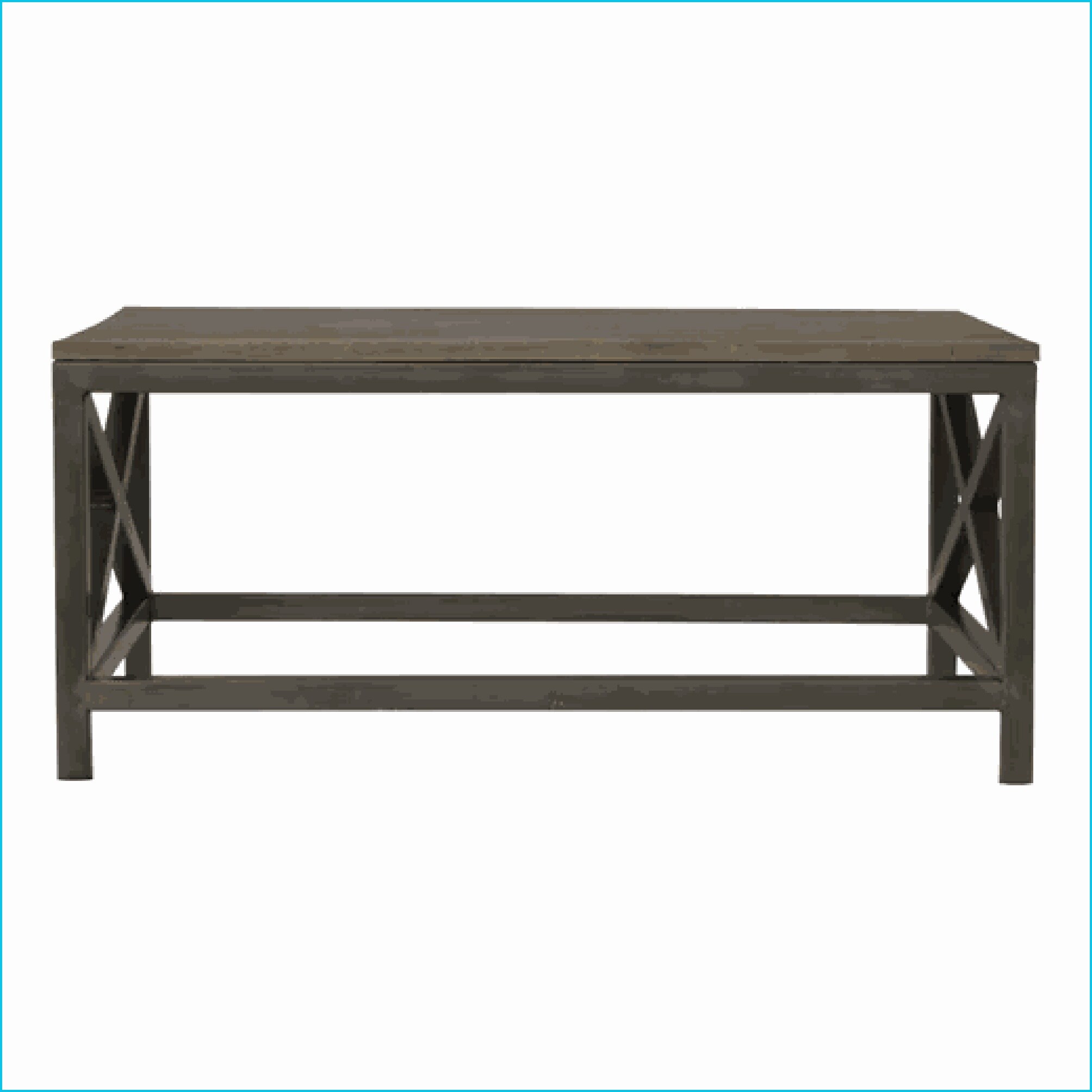 Watnature Industrial Cross Metal Coffee Table for Living Room Versatile ...