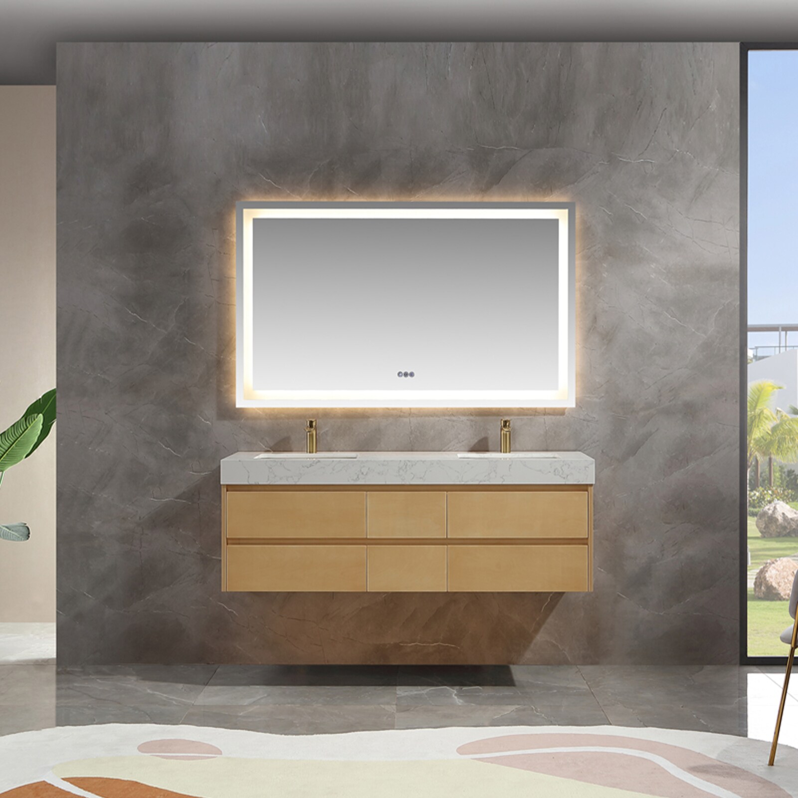 WELLFOR EX-BV48BR Bath-Vanity-Combo - View #2