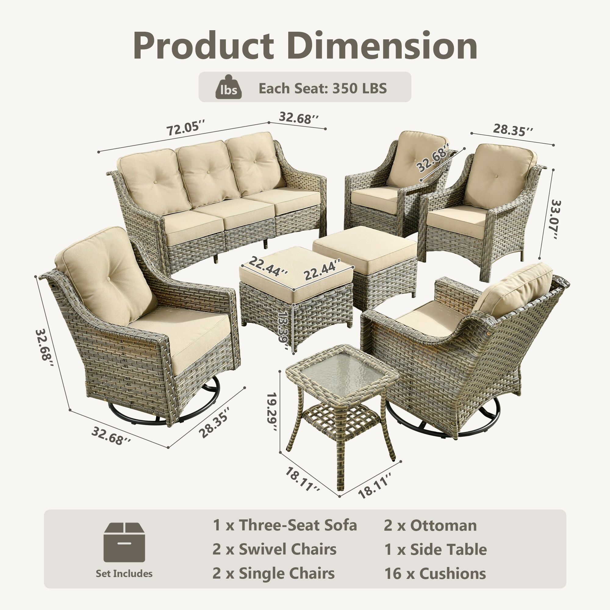 ALTRIGUS 6L-YZPAD608-AL Patio-Conversation-Sets - View #3