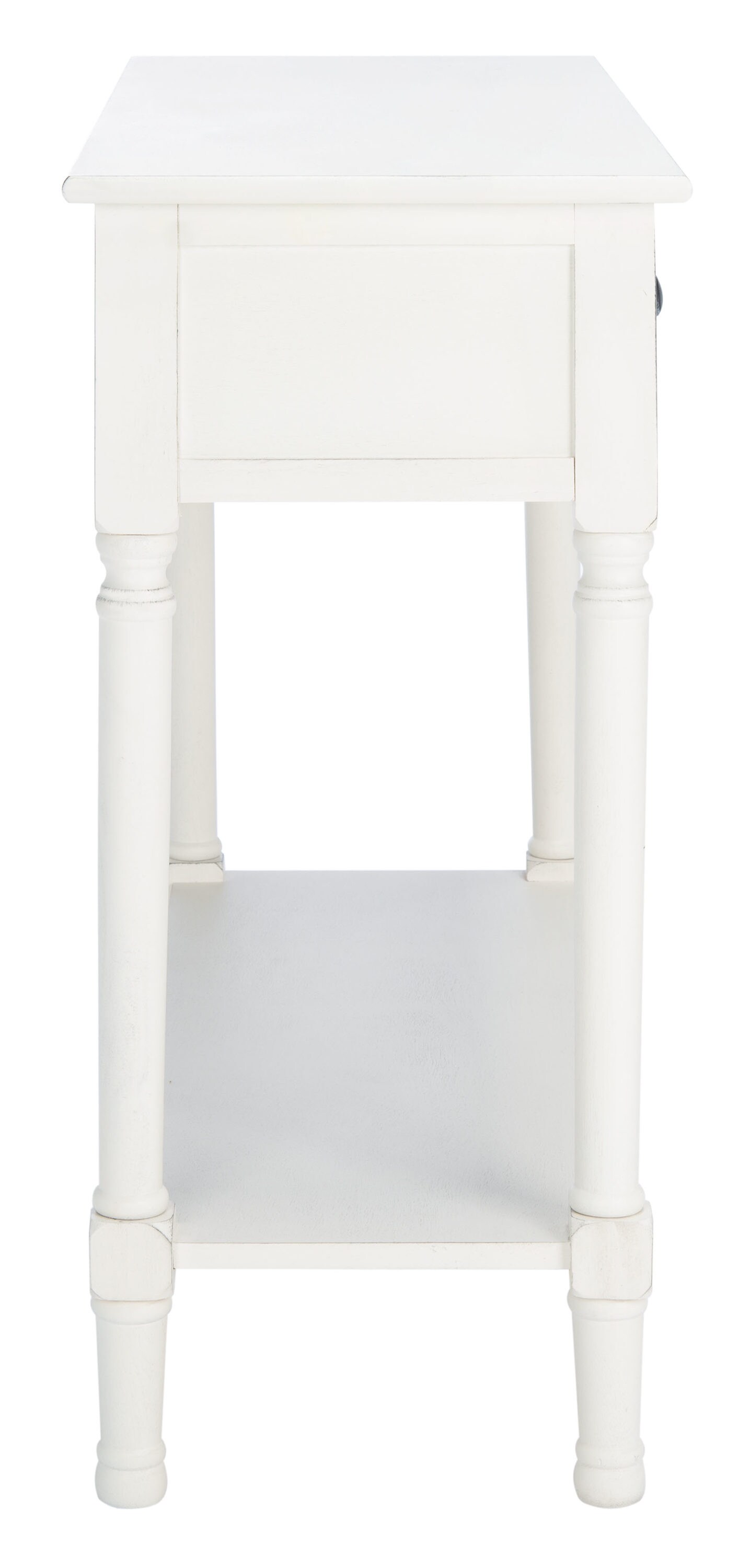 Safavieh Tate Farmhouse Distressed White Console Table at Lowes.com