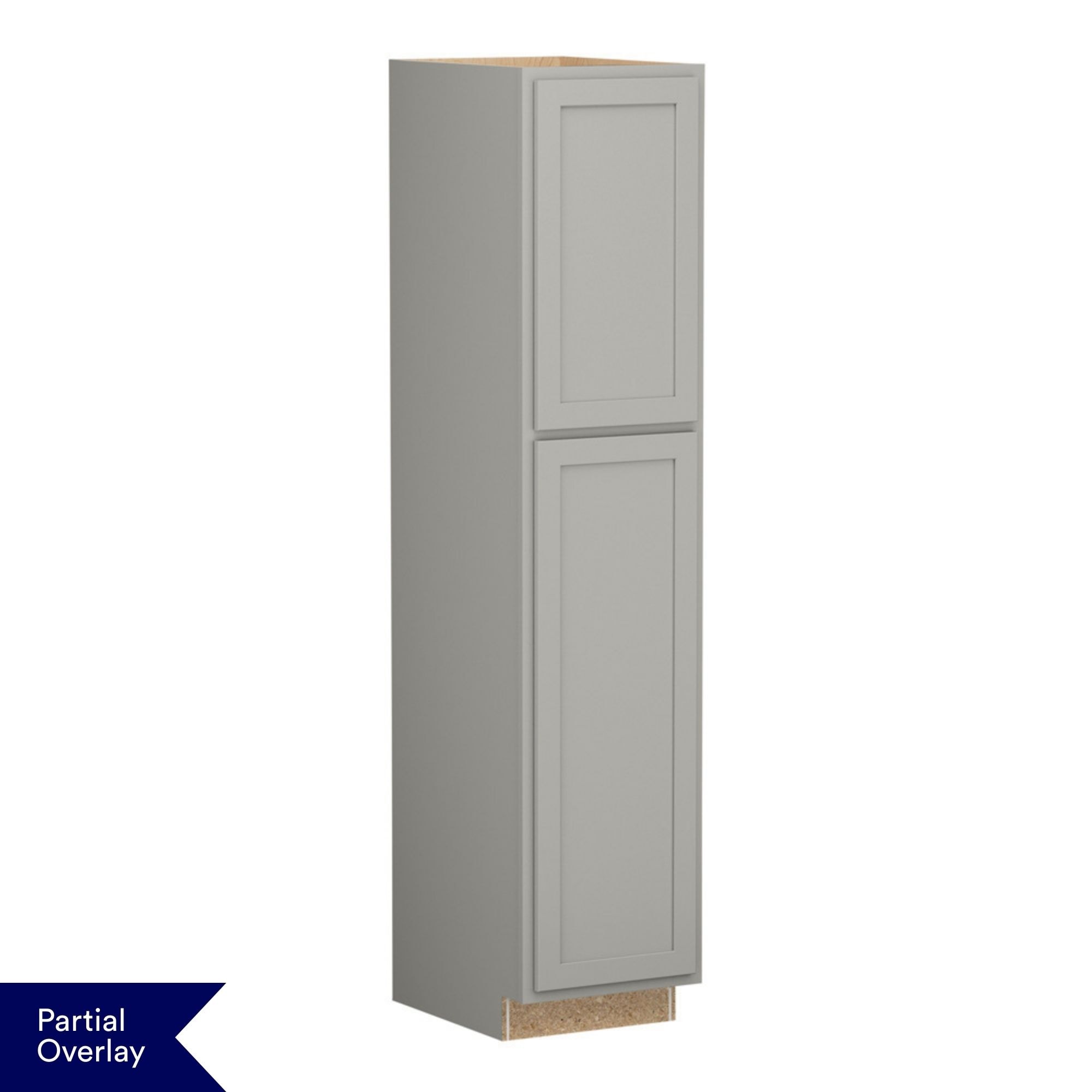 Shenandoah Breckenridge POL 18-in W x 84-in H x 24-in D Stone Pantry Fully Assembled Cabinet Recessed Panel Shaker