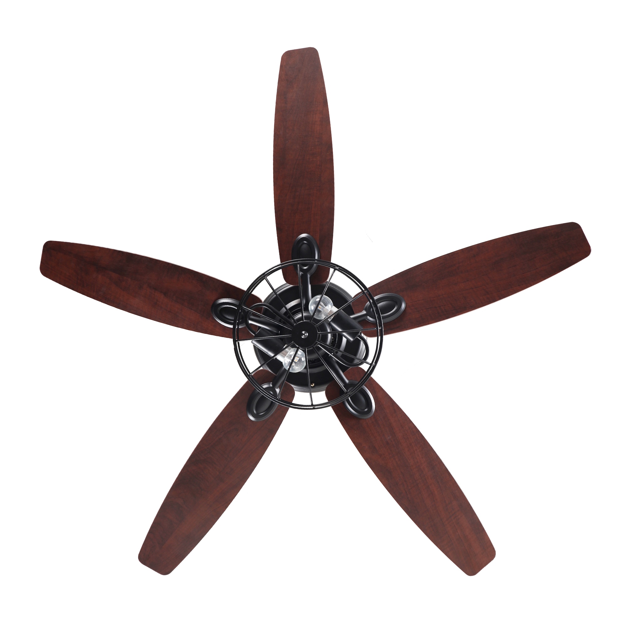 Parrot Uncle 52-in Black Indoor Cage Ceiling Fan with Remote (5-Blade ...