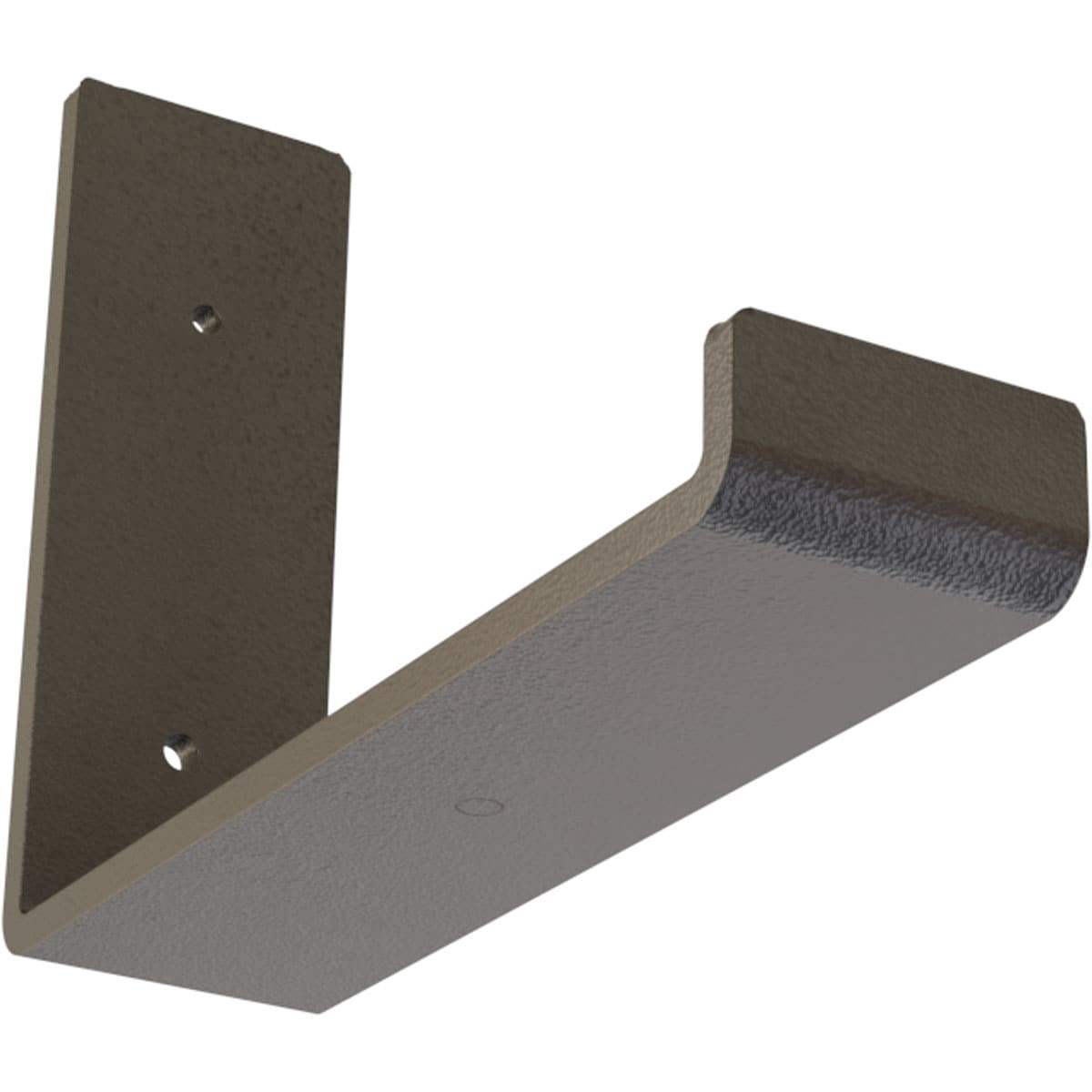 Ekena Millwork BKTM02X08X06HSHDB Steel Hanging Shelf 8-in x 2-in x 6-in Bronze Steel Mounting bracket