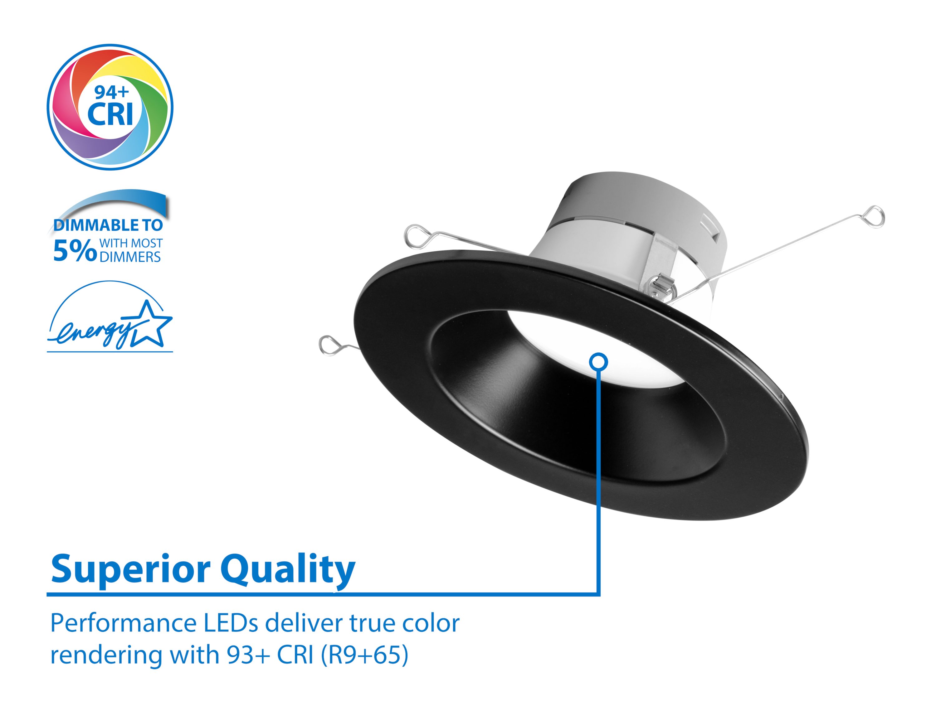 Nicor Lighting DLR56612120SBK Led-Retrofit-Downlight - View #5
