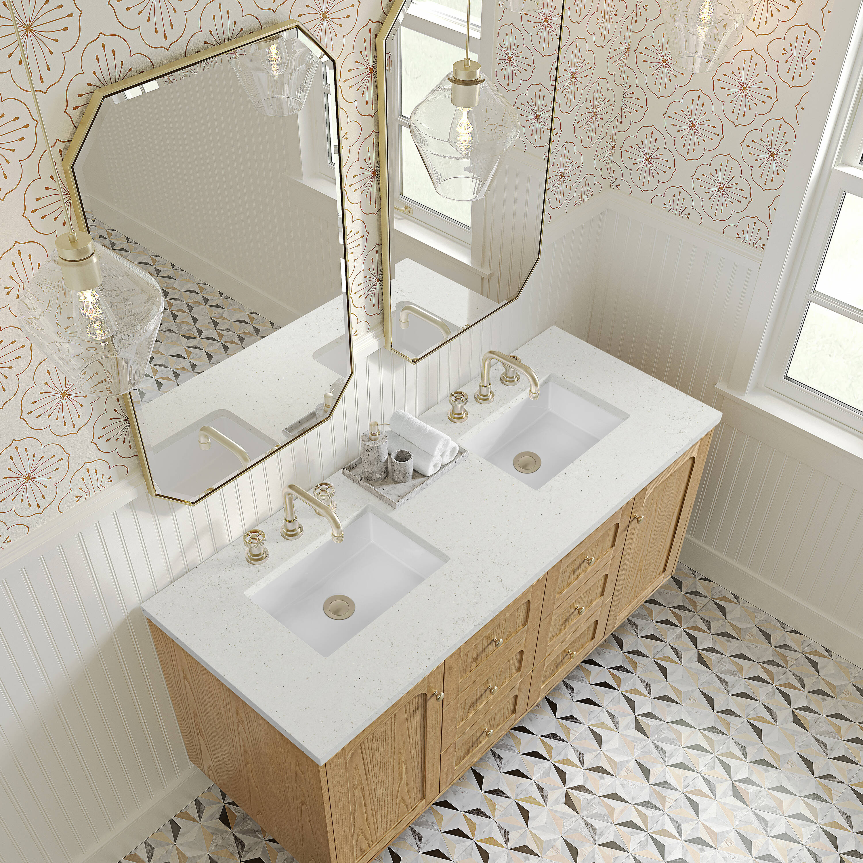 James Martin Vanities 545-V60D-LNO-3LDL Bath-Vanity-Combo - View #12