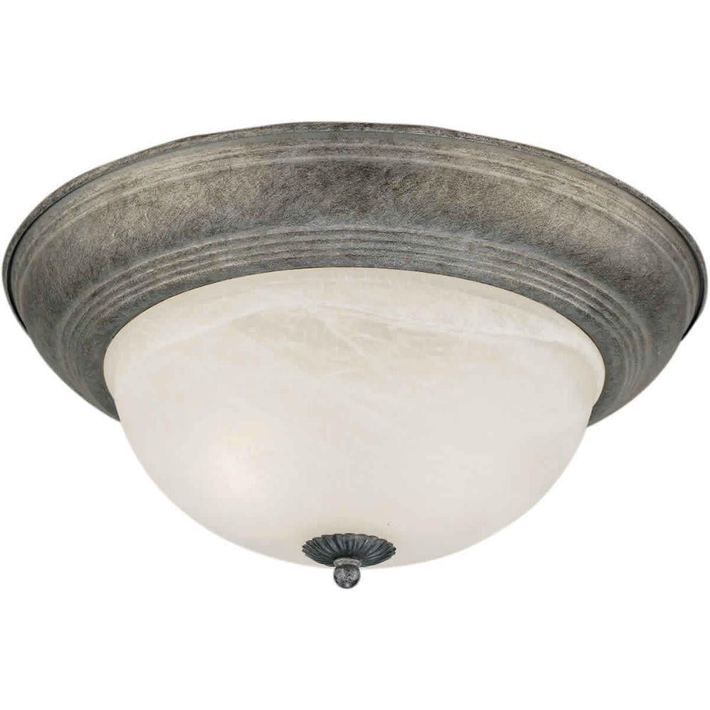  LW21290259 2.0 -Light 14.0-in Brown Semi Flush Mount Light