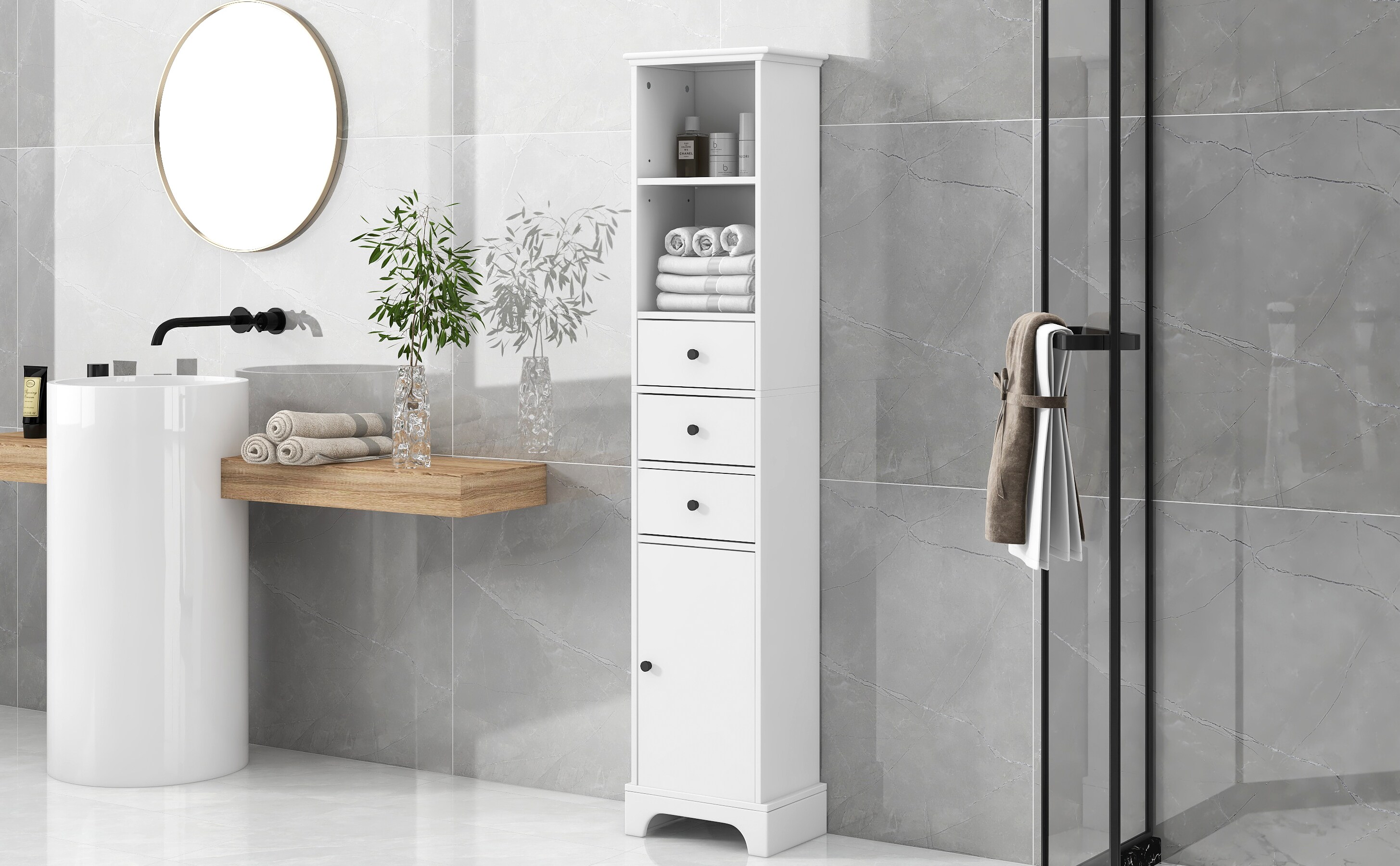 ModernLuxe L3P-WF298152AAK Bathroom-Wall-Cabinets - View #12