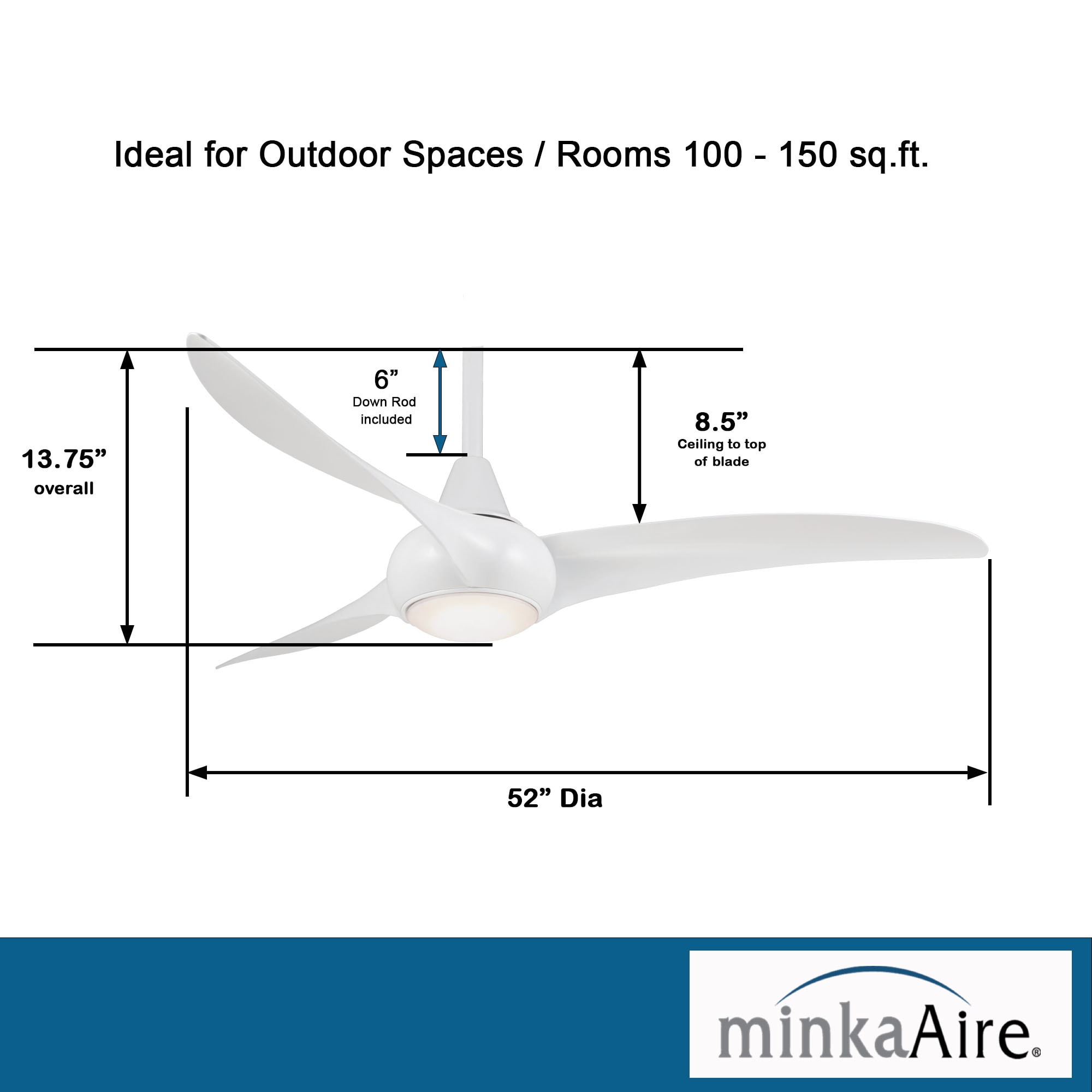 Minka Aire F844-WH Ceiling-Fans - View #8