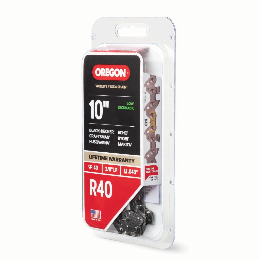 Oregon R40 40 Link Replacement Chainsaw Chain For 10-in in the