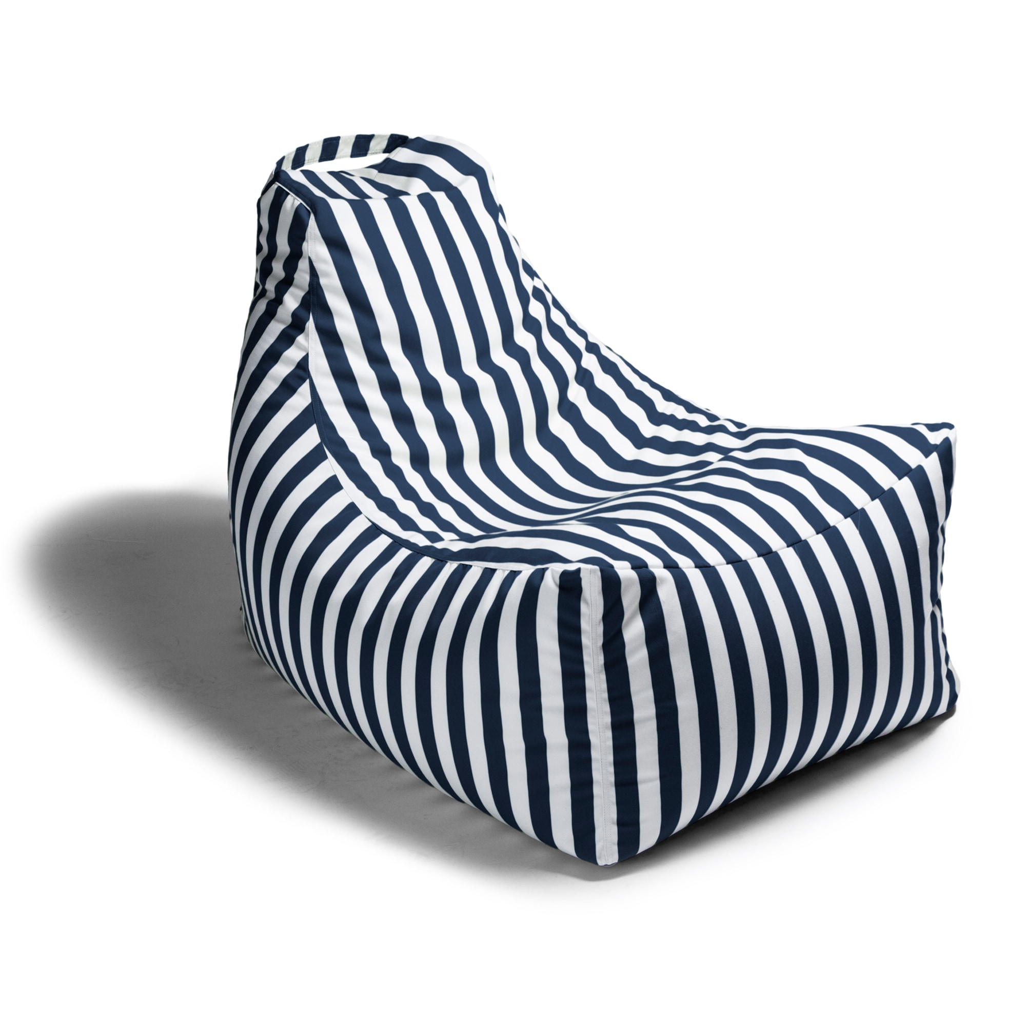 JAXX 16602741 Jaxx Outdoors Blue Plastic Frame Stationary Conversation Chair with Blue Sunfield Solid Seat