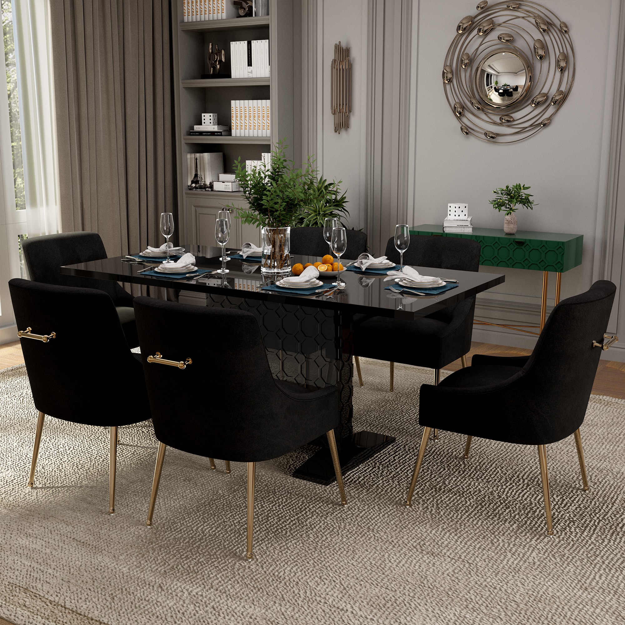 Clihome CL-ST1-BK700BK Dining-Sets - View #4