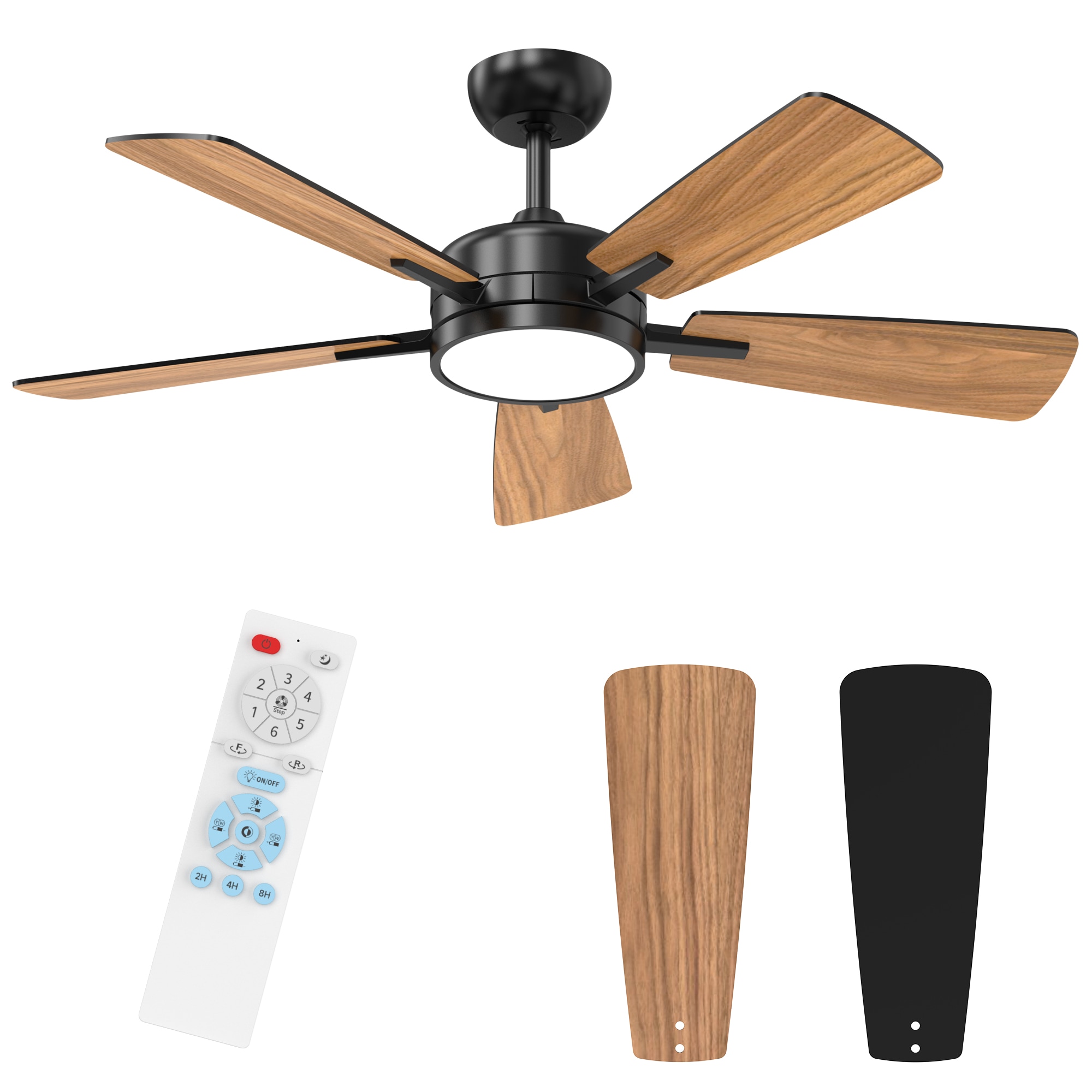 TALOYA RV46-BK-5D-T5 Ceiling-Fans - View #2