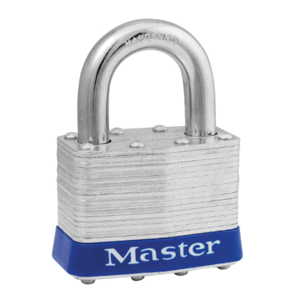 Master Lock  Padlock Keyed Alike Standard Shackle Rectangular Steel Body Steel Shackle 15/16 in W