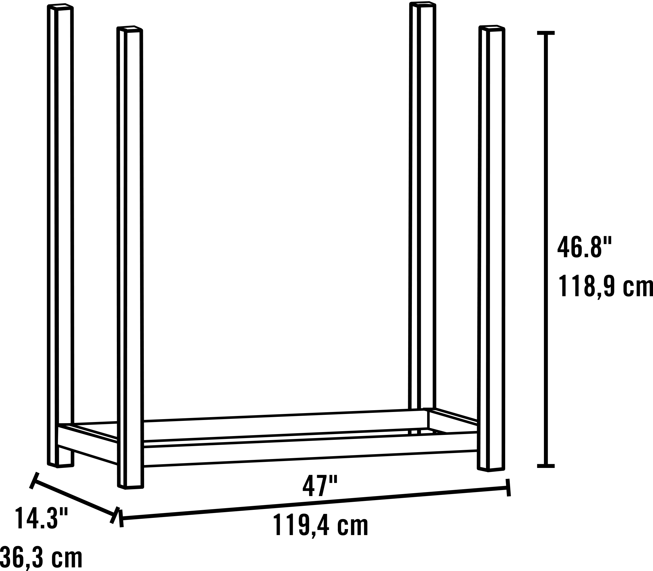 ShelterLogic 90471 Firewood-Storage - View #6