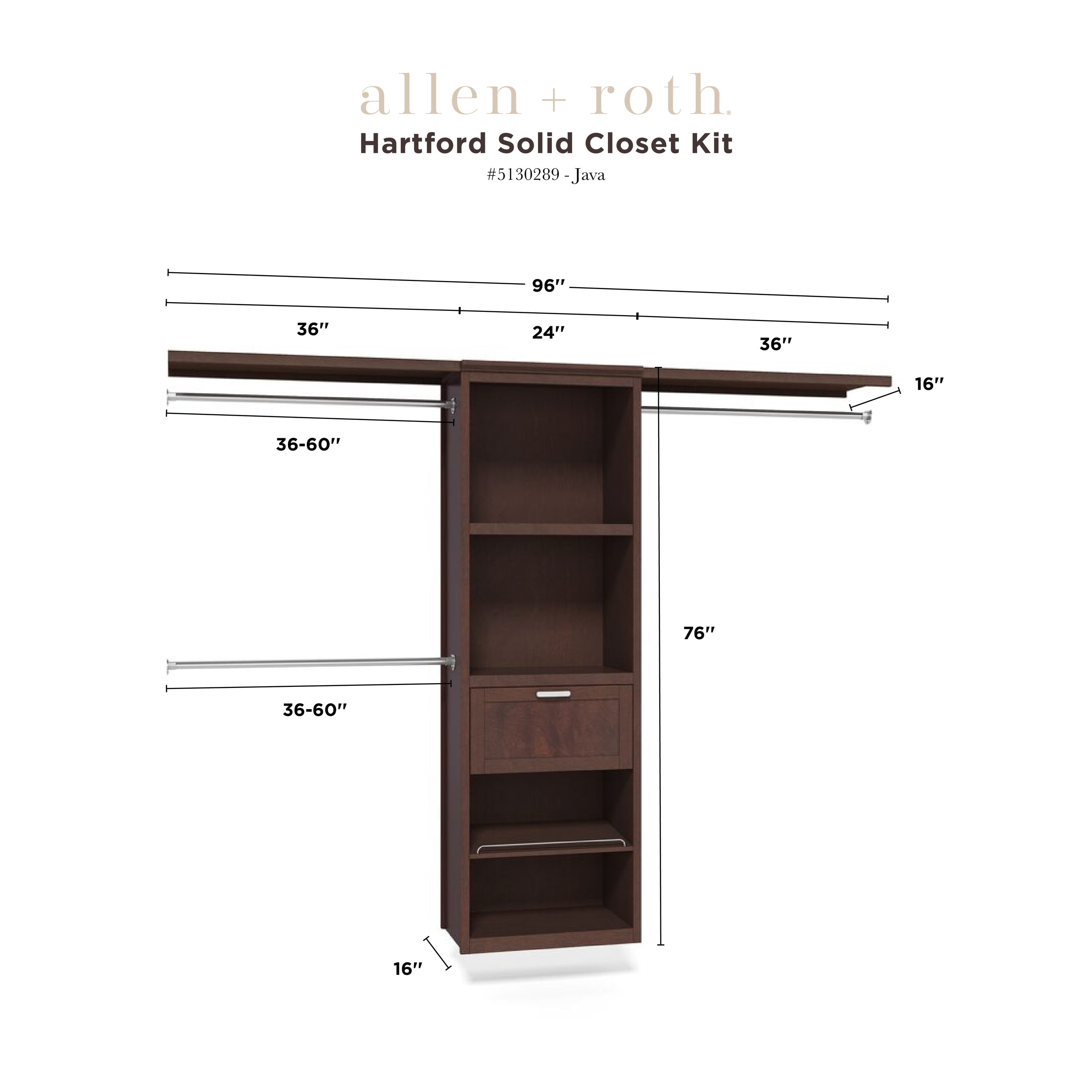 allen + roth LWSCSC Wood-Closet-Kits - View #5