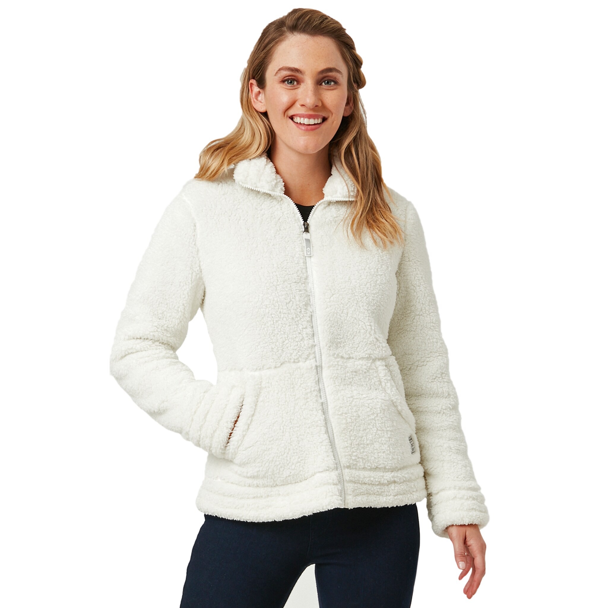 Free Country Women's White Polyester Hooded Insulated Fleece (Large) in the  Work Jackets & Coats department at