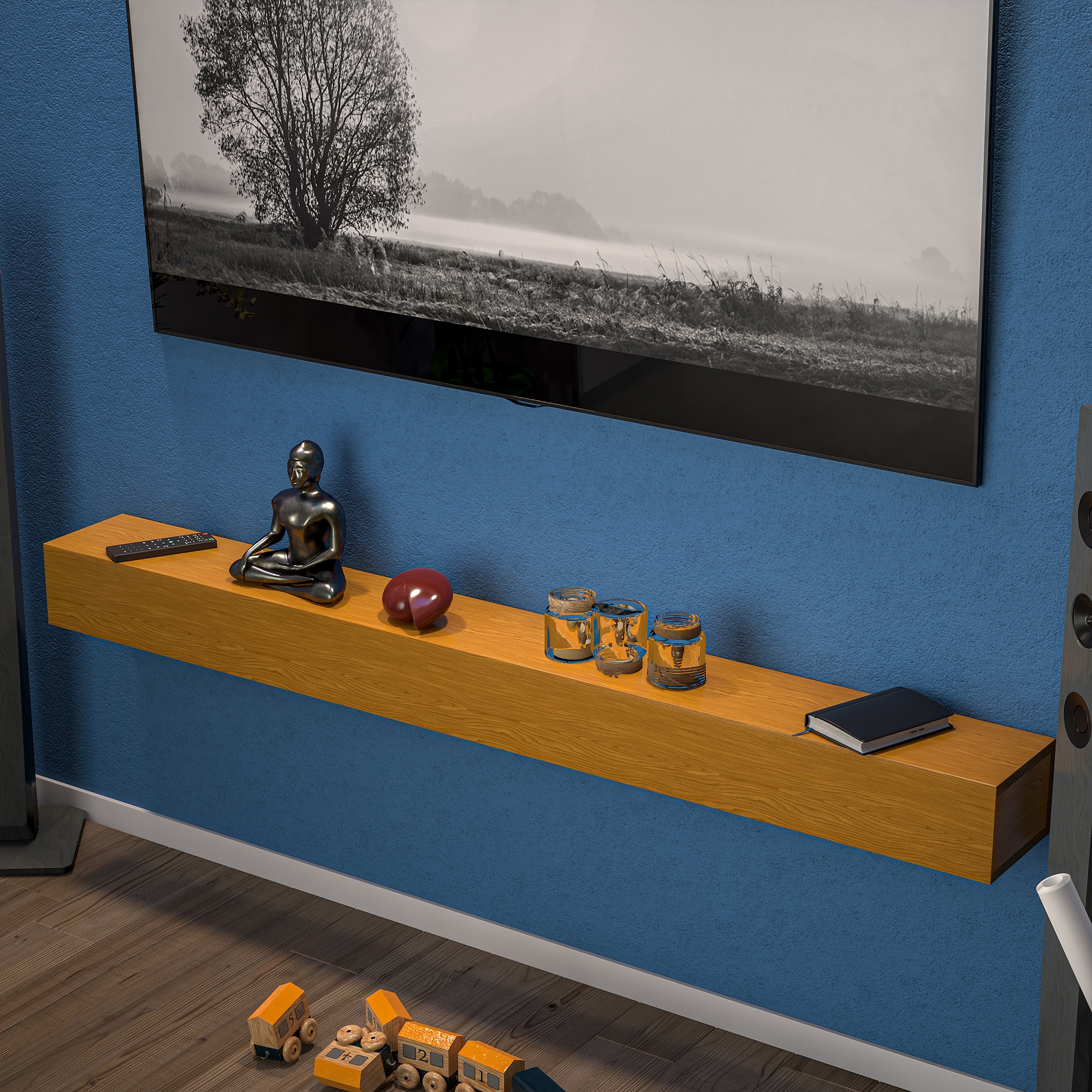 Gaierptone CRXQGHYMY5X Wall-Mounted-Shelving - View #2