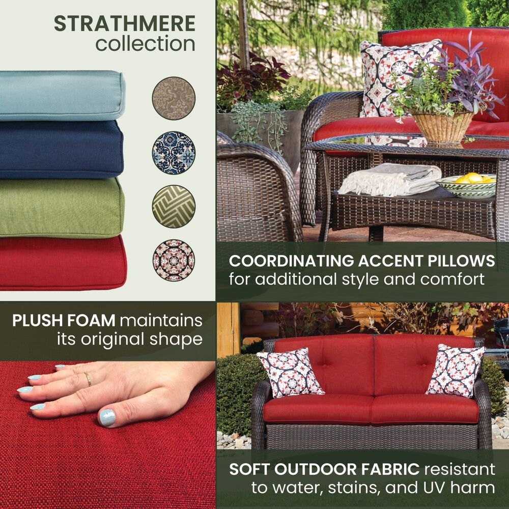 Hanover STRATH4PCSW-LS-RED Patio-Conversation-Sets - View #8