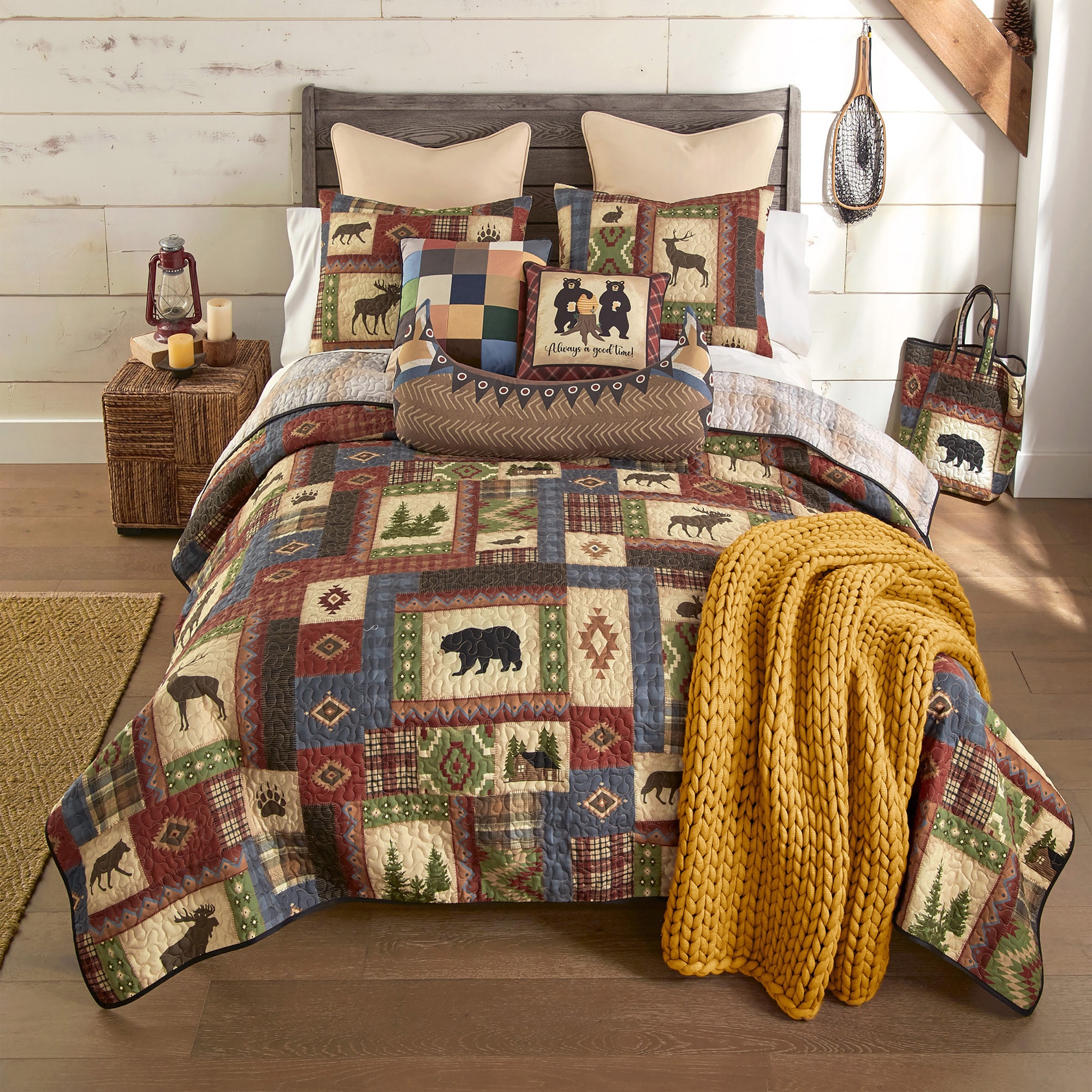 Donna Sharp 3 -Piece Brown King Quilt Set