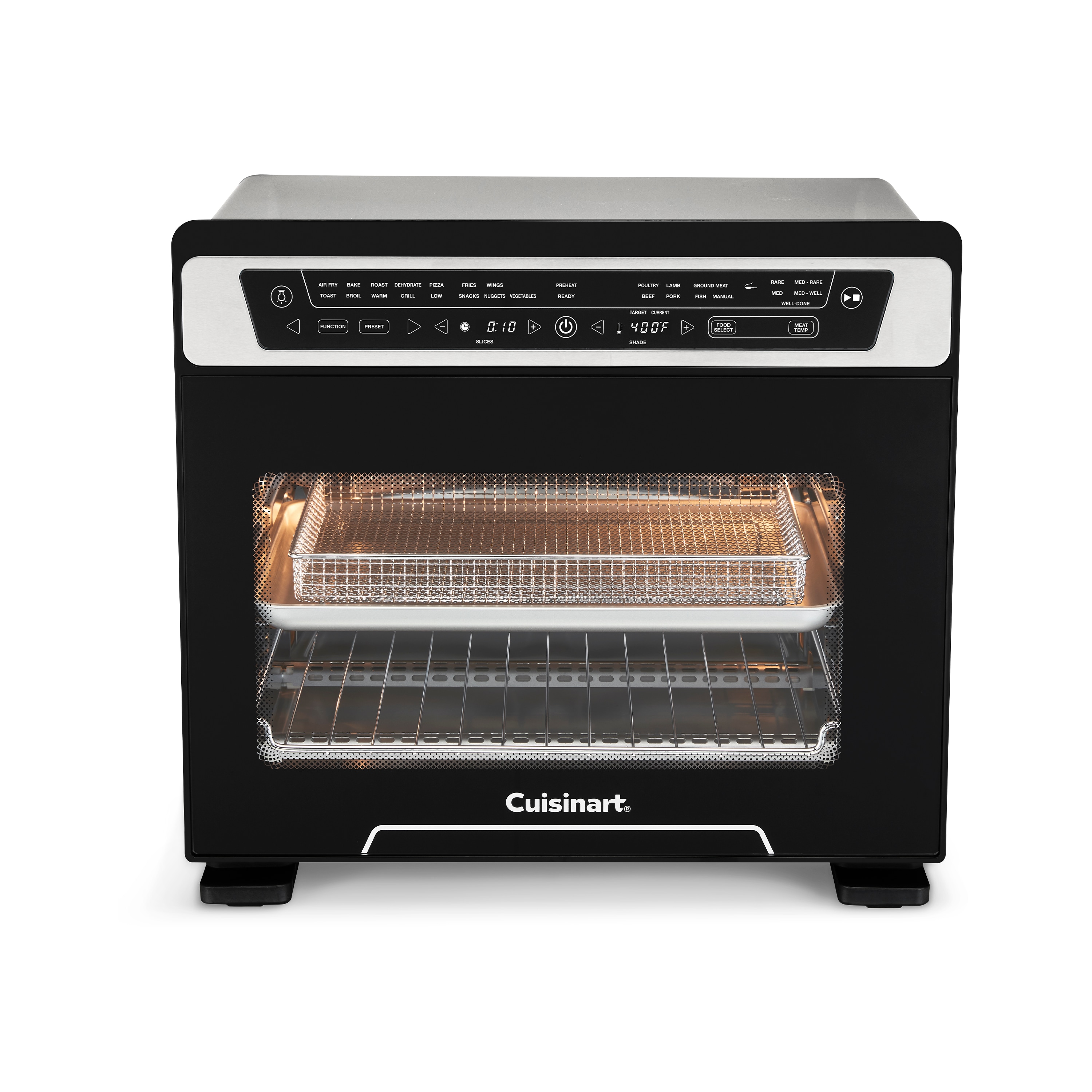 Cuisinart 4-Quart Stainless steel Digital 1 -Baskets Air Fryer #TOA-112
