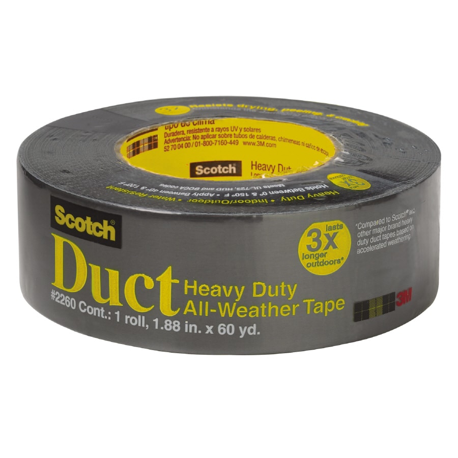 3M Super Tough Heavy Duty All Weather Black Rubberized Duct Tape