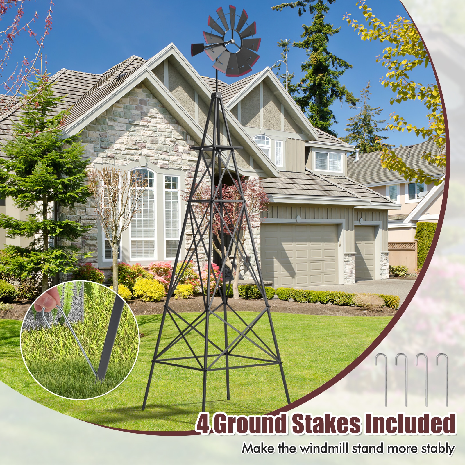 Slickblue D-CO-RG60507PO Decorative-Windmills - View #6