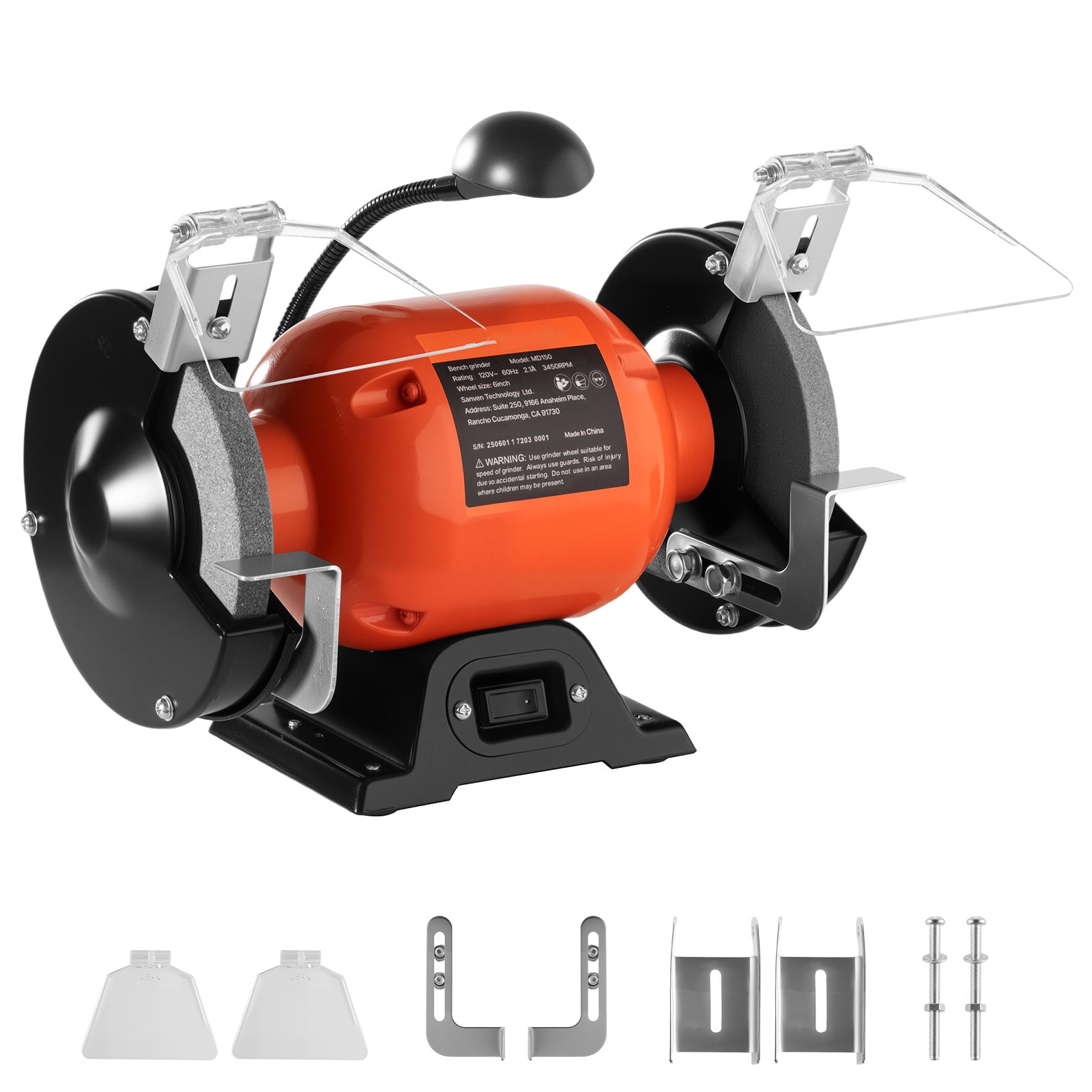 VEVOR 6-in Bench grinder #6INCHTSMCDS6X0MS70V1