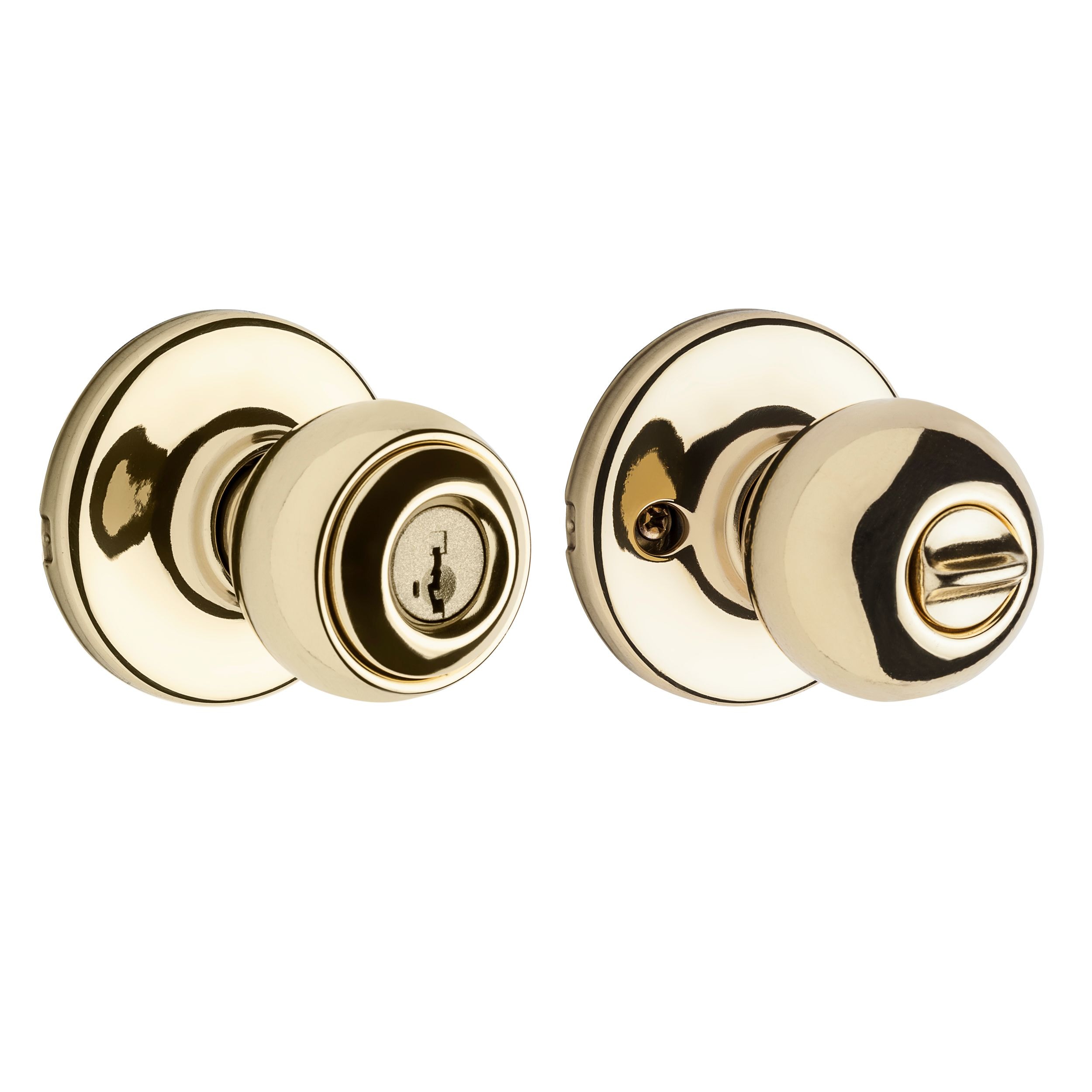 Kwikset Security Polo Polished Brass Smartkey Exterior No Deadbolt ...