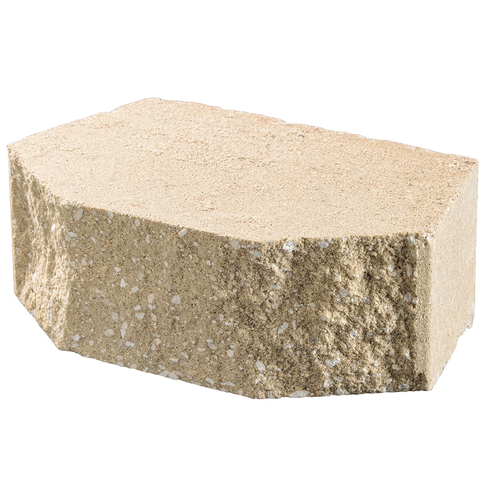 Oldcastle 4-Inches H x 11.5-Inches L x 7.5-Inches D Limestone Concrete Retaining wall block #16205061